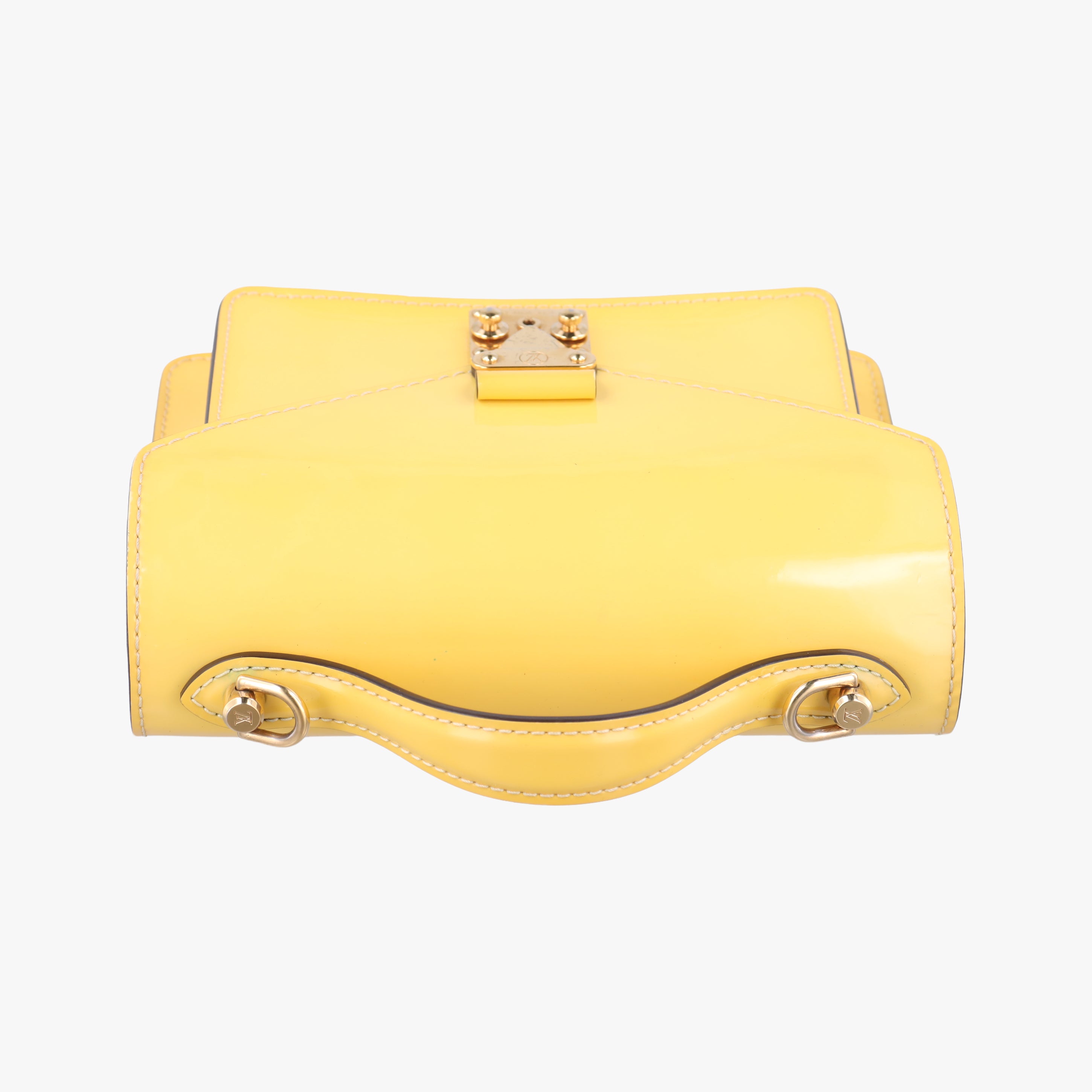 Pre-owned Louis Vuitton Monceau BB Yellow Vernis M40978 shoulderbag | stylenewstar
