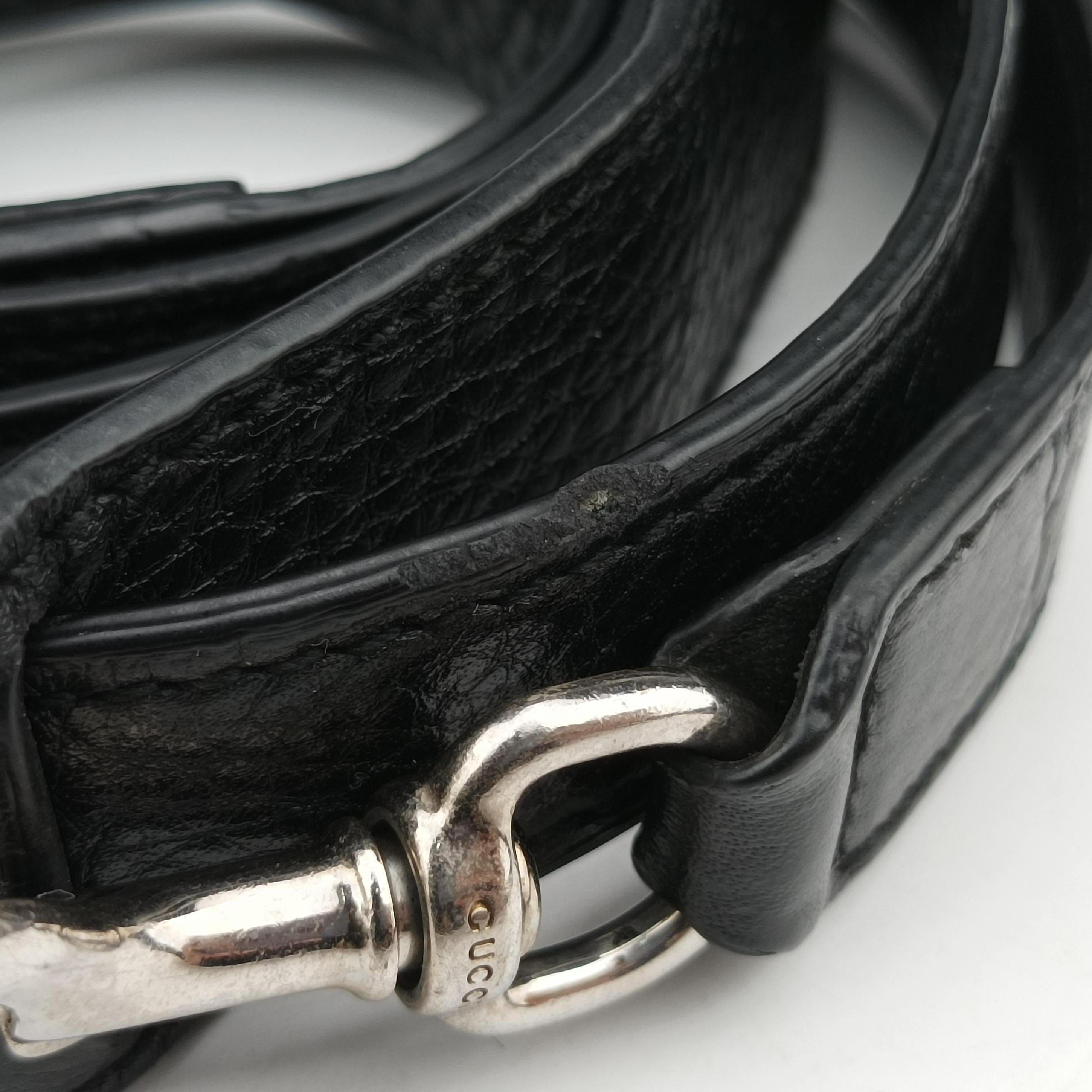 Pre-owned Gucci Soho Black Leather 359266 shoulderbag | stylenewstar