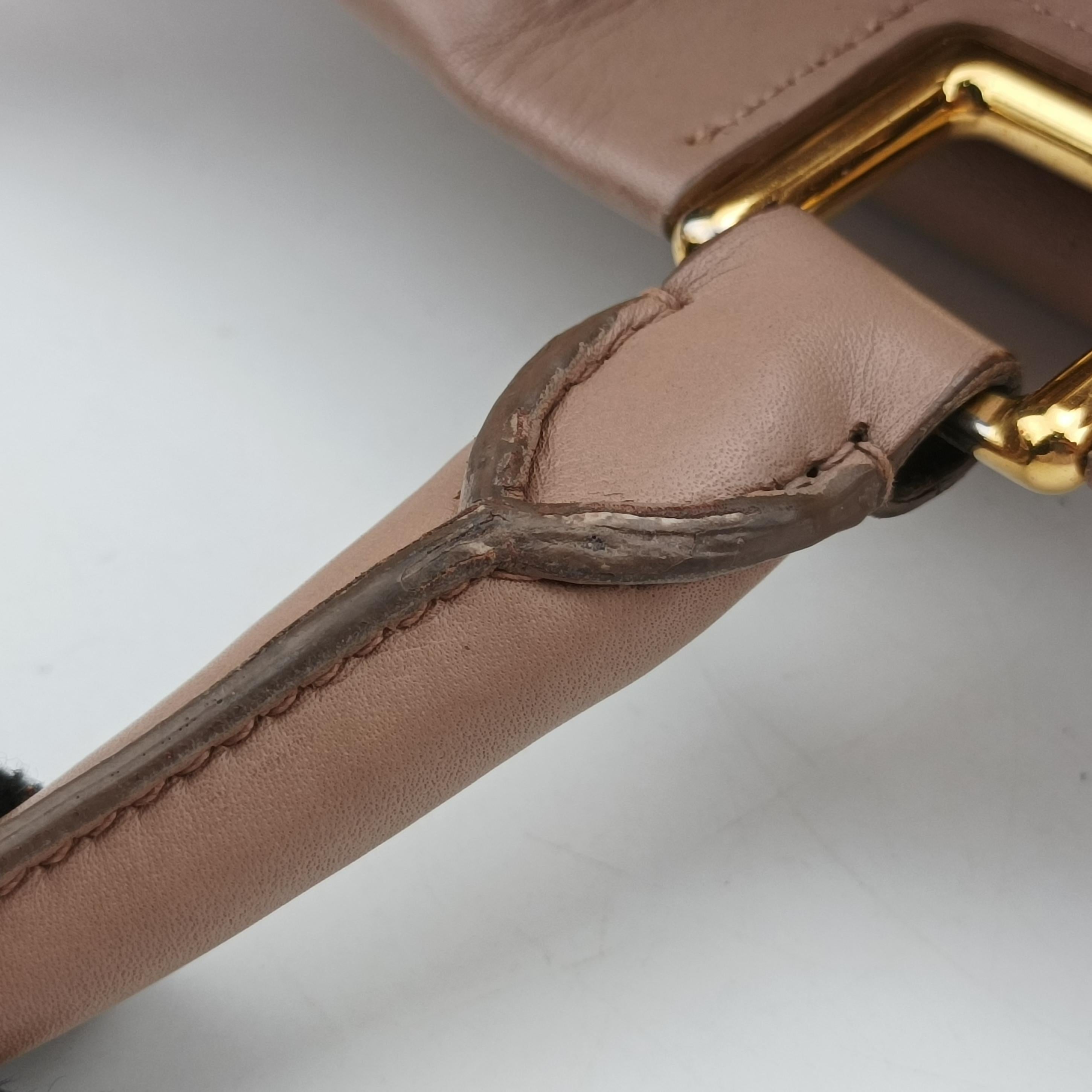Vintage Prada Ribbon Pink Leather  shoulderbag | stylenewstar