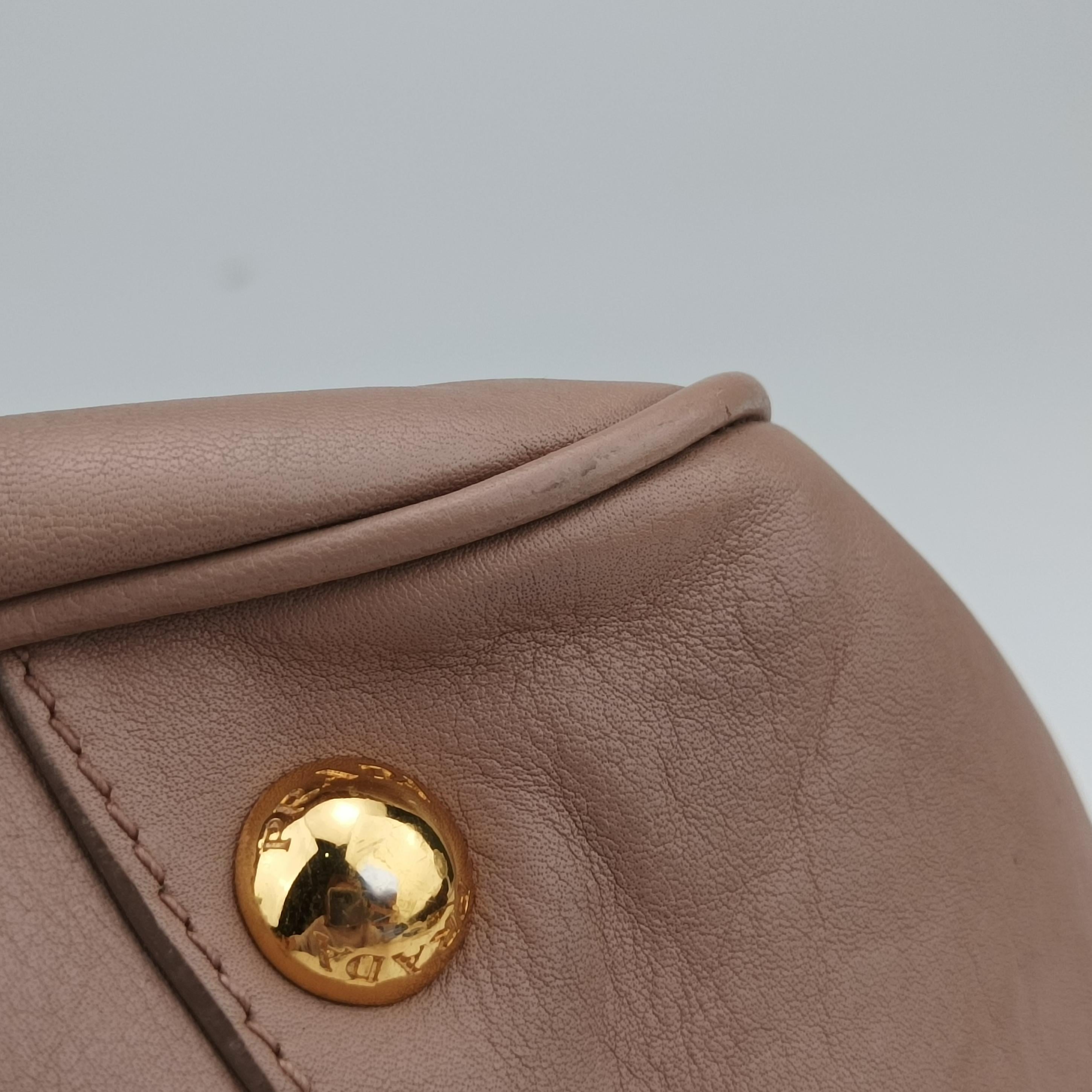 Vintage Prada Ribbon Pink Leather  shoulderbag | stylenewstar