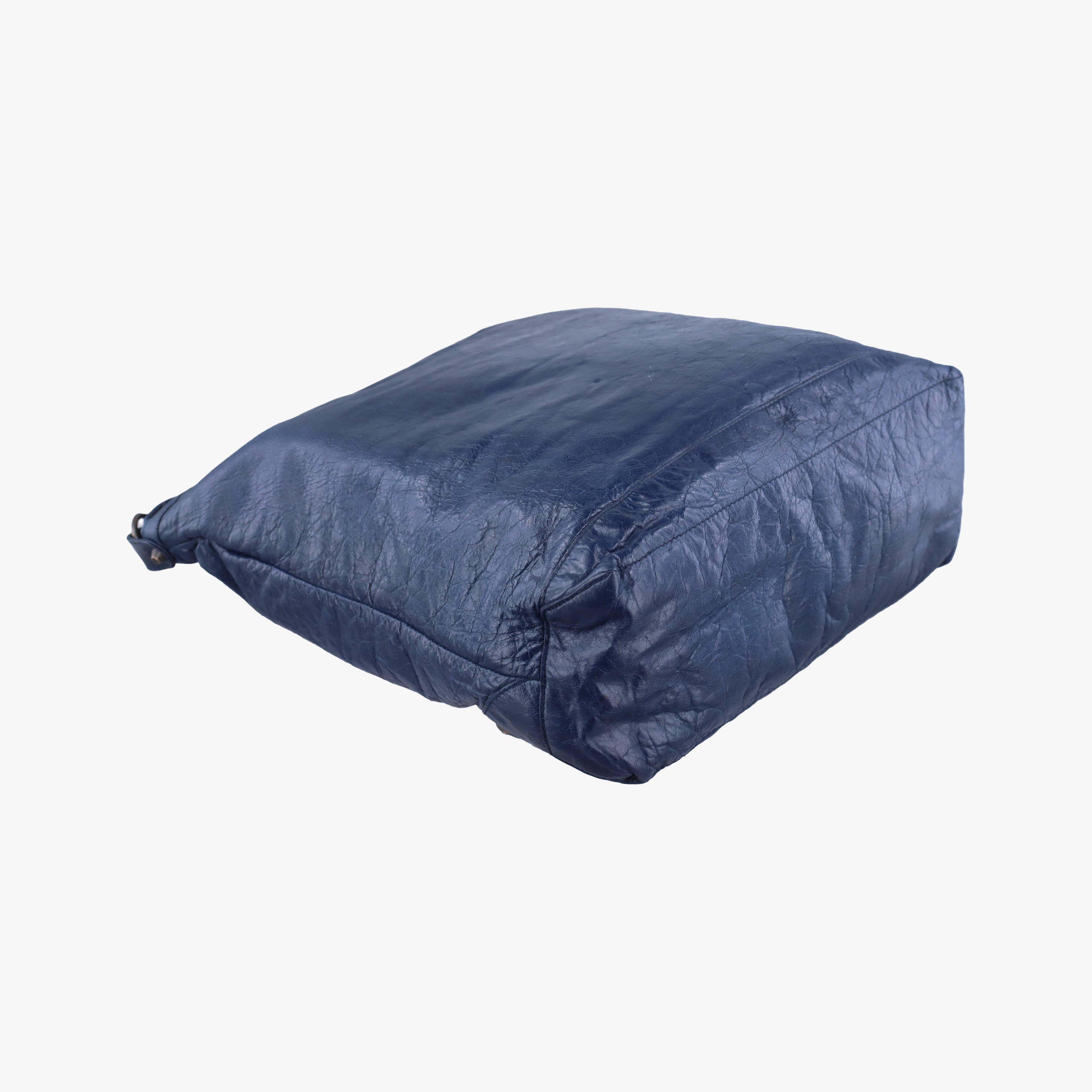 Secondhand Balenciaga The Day Navy lambskin  shoulderbag | stylenewstar