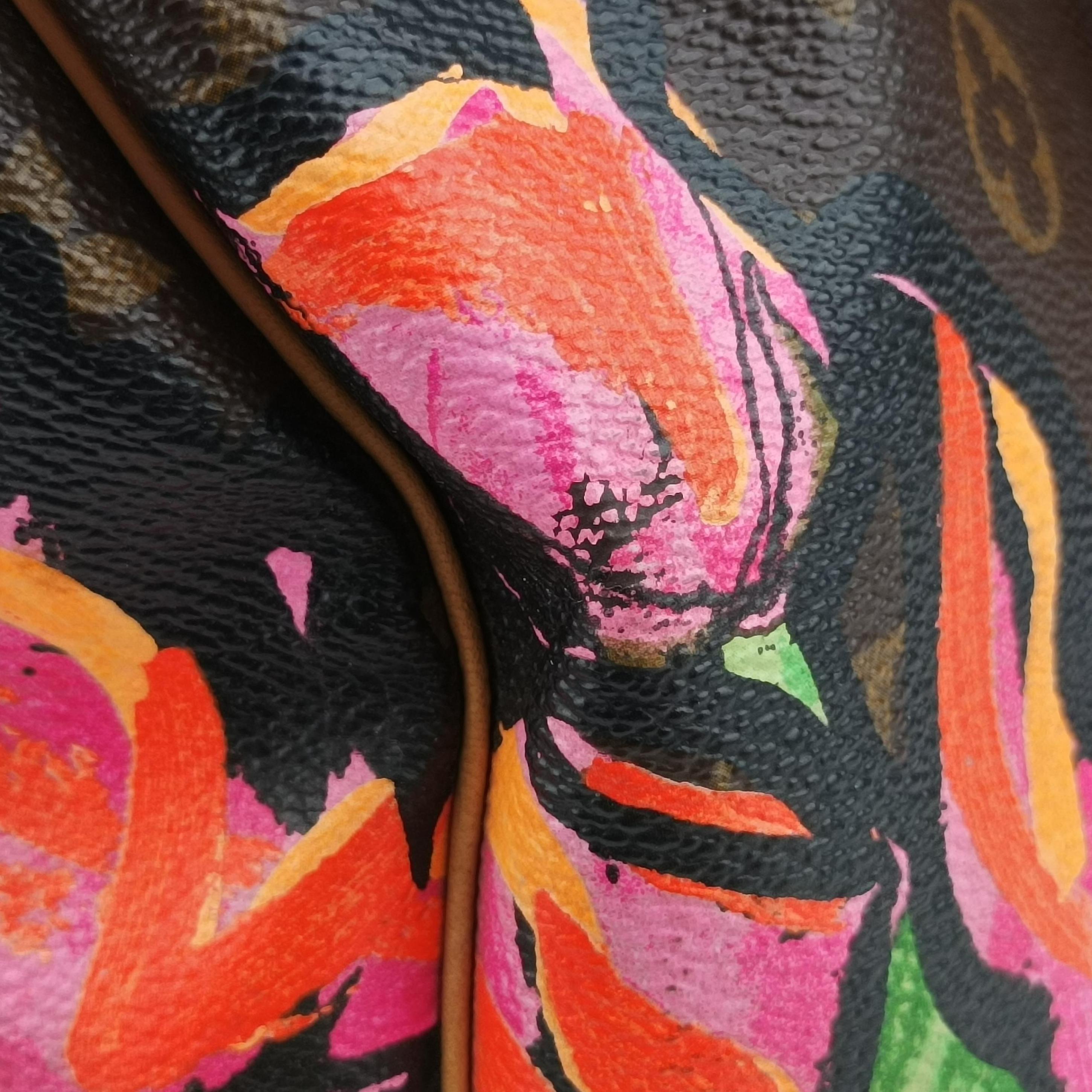 Pre-owned Louis Vuitton SPEEDY 30 brown×Multicolor Monogram Rose M48610 handbag | stylenewstar