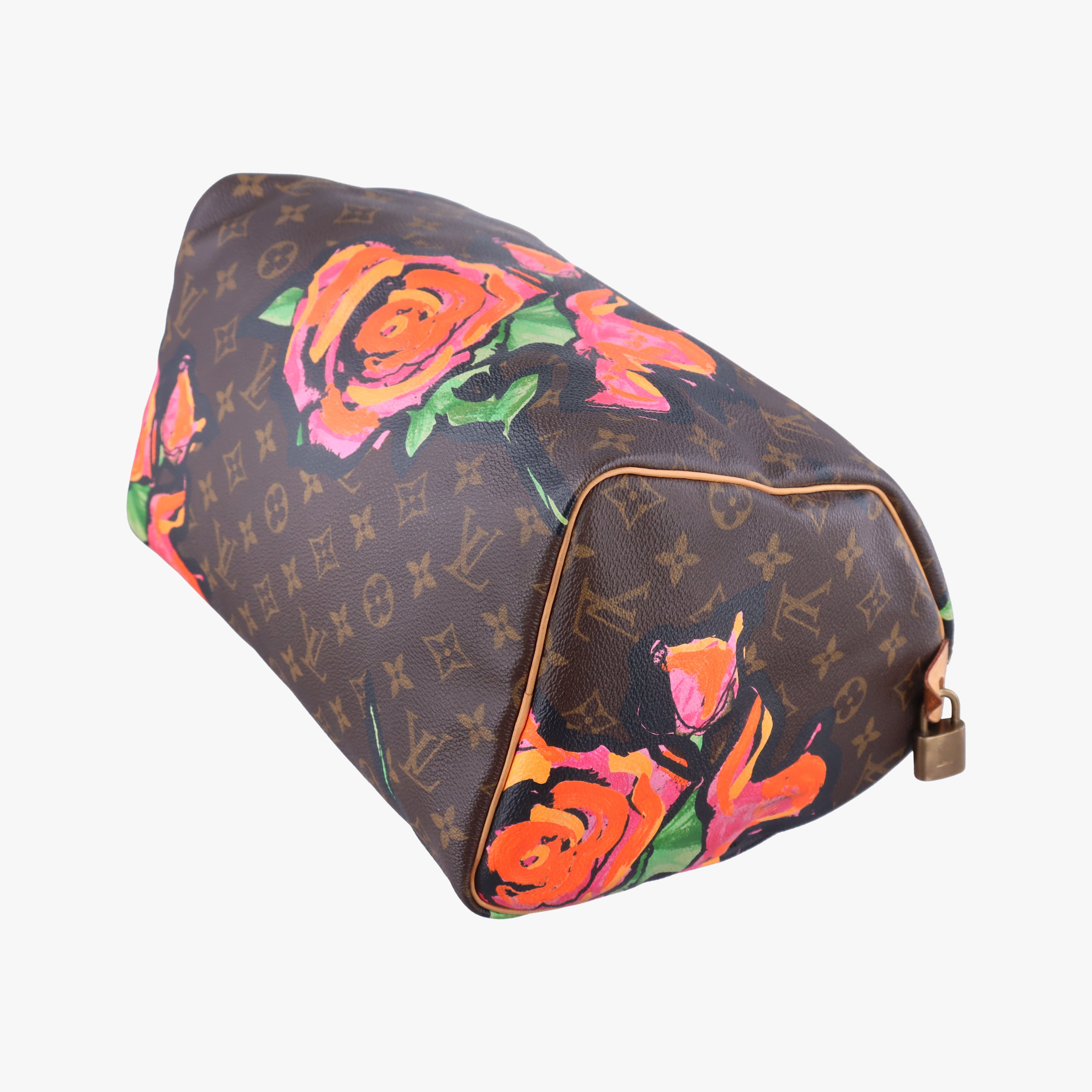 Pre-owned Louis Vuitton SPEEDY 30 brown×Multicolor Monogram Rose M48610 handbag | stylenewstar
