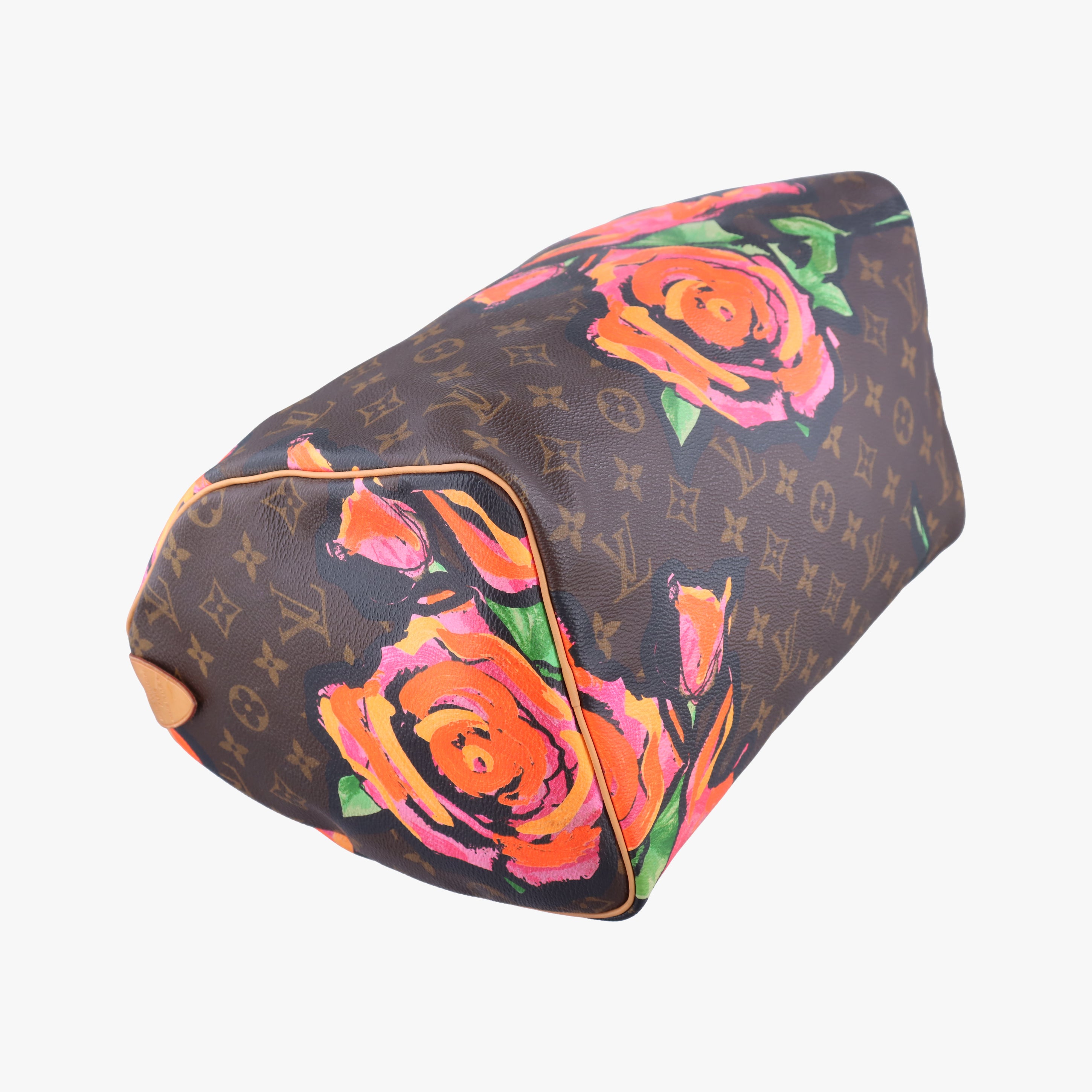 Pre-owned Louis Vuitton SPEEDY 30 brown×Multicolor Monogram Rose M48610 handbag | stylenewstar