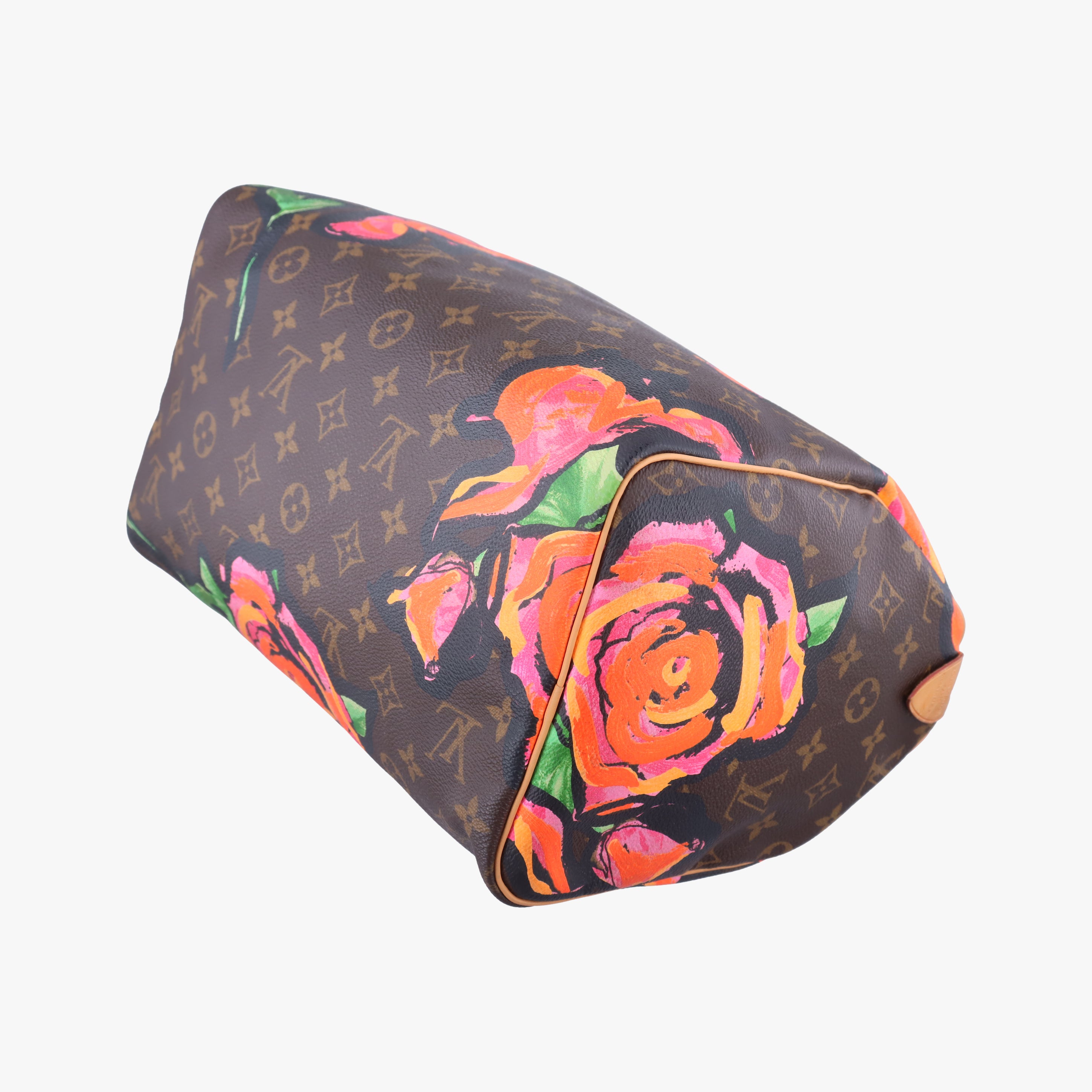 Pre-owned Louis Vuitton SPEEDY 30 brown×Multicolor Monogram Rose M48610 handbag | stylenewstar