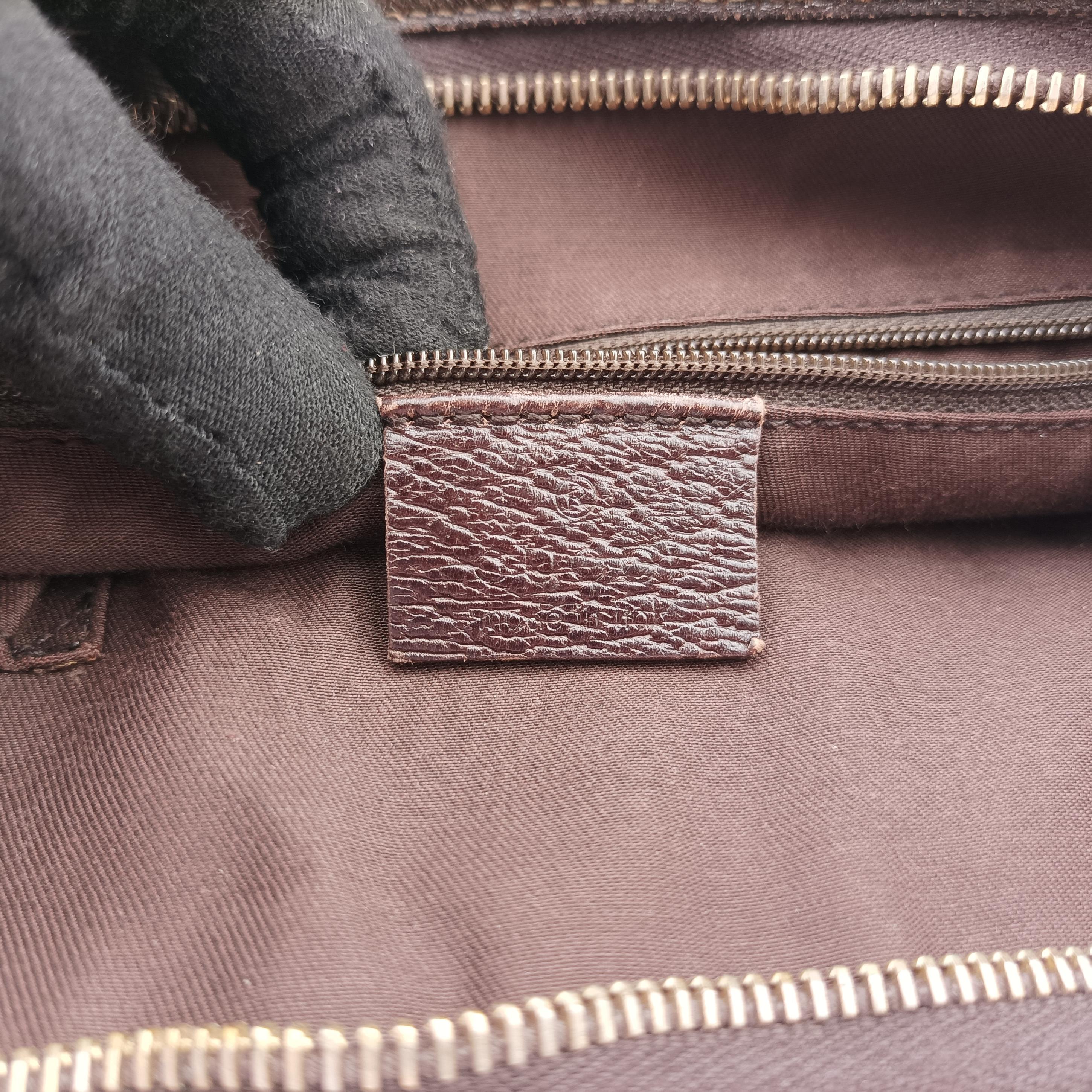Vintage Gucci Abbey Brown canvas×leather 131326 shoulderbag | stylenewstar