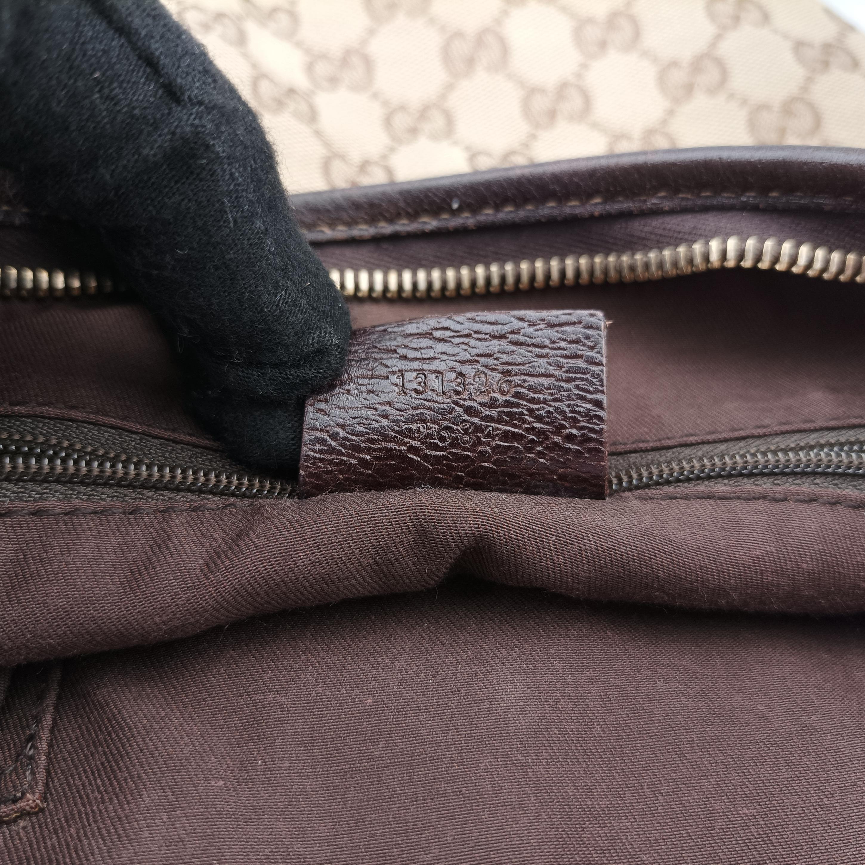 Vintage Gucci Abbey Brown canvas×leather 131326 shoulderbag | stylenewstar
