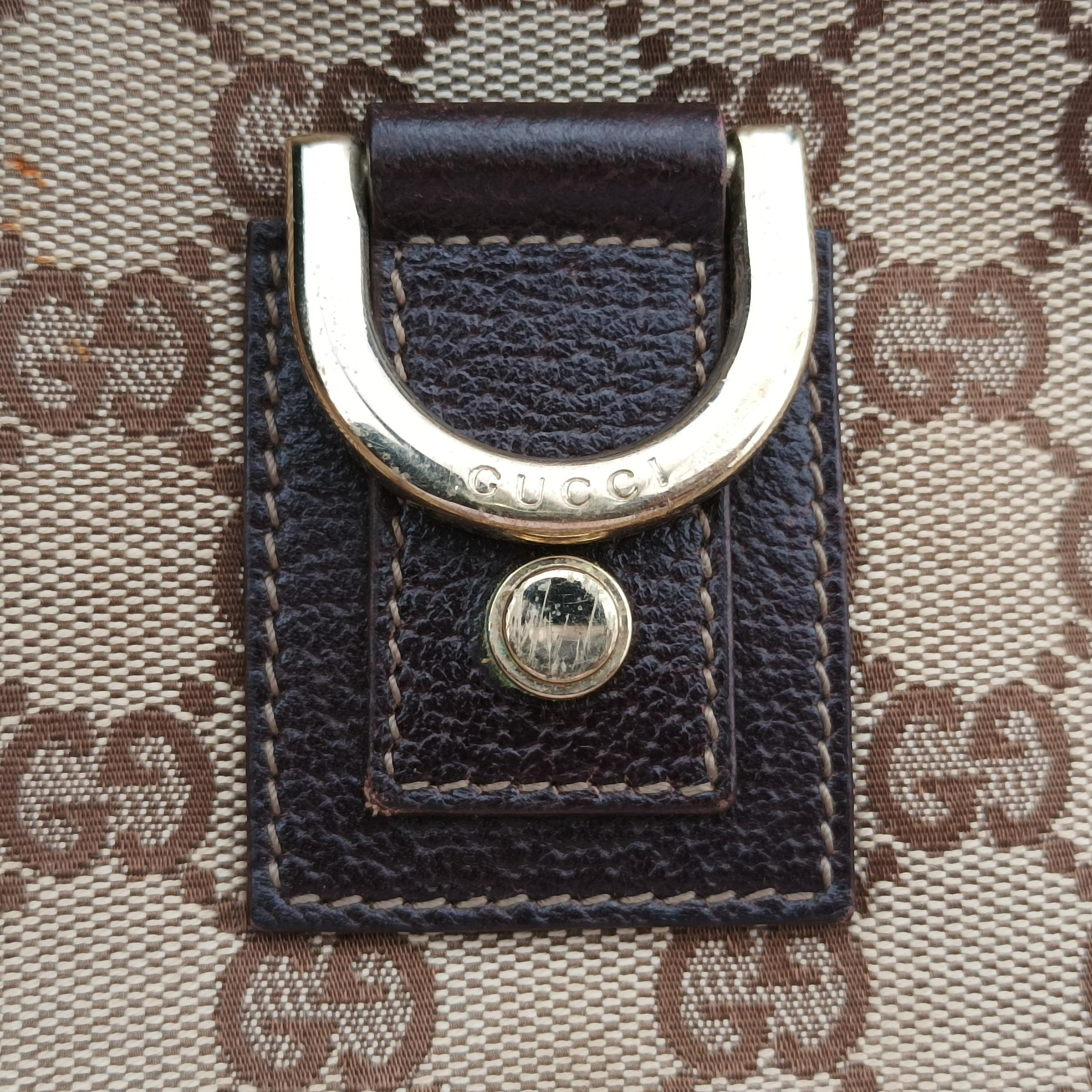 Vintage Gucci Abbey Brown canvas×leather 131326 shoulderbag | stylenewstar
