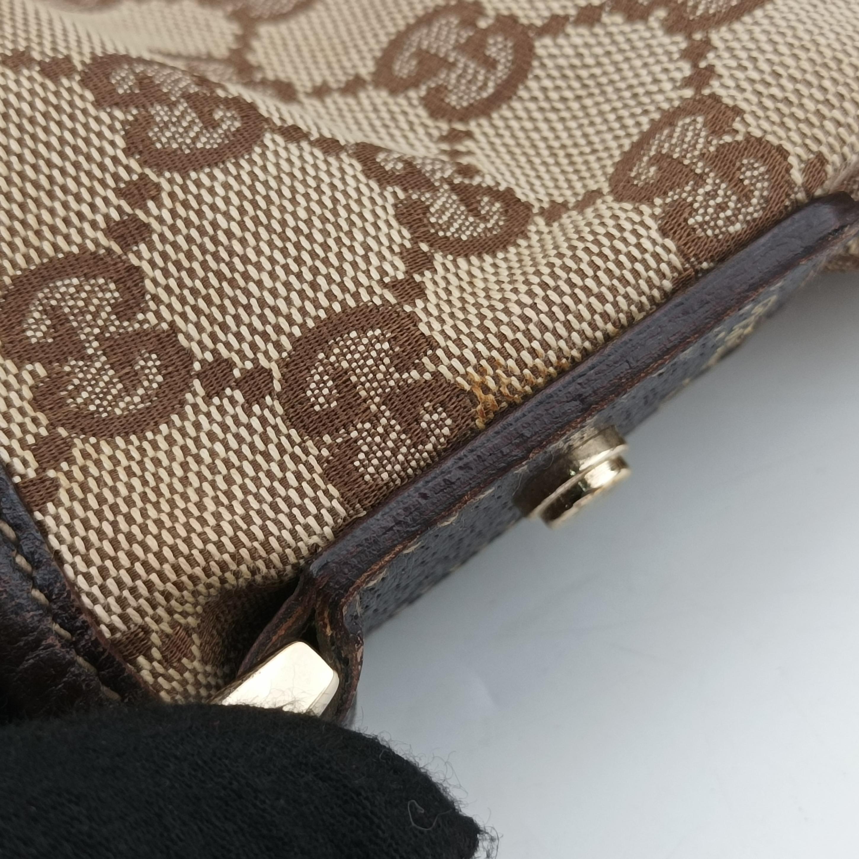 Vintage Gucci Abbey Brown canvas×leather 131326 shoulderbag | stylenewstar