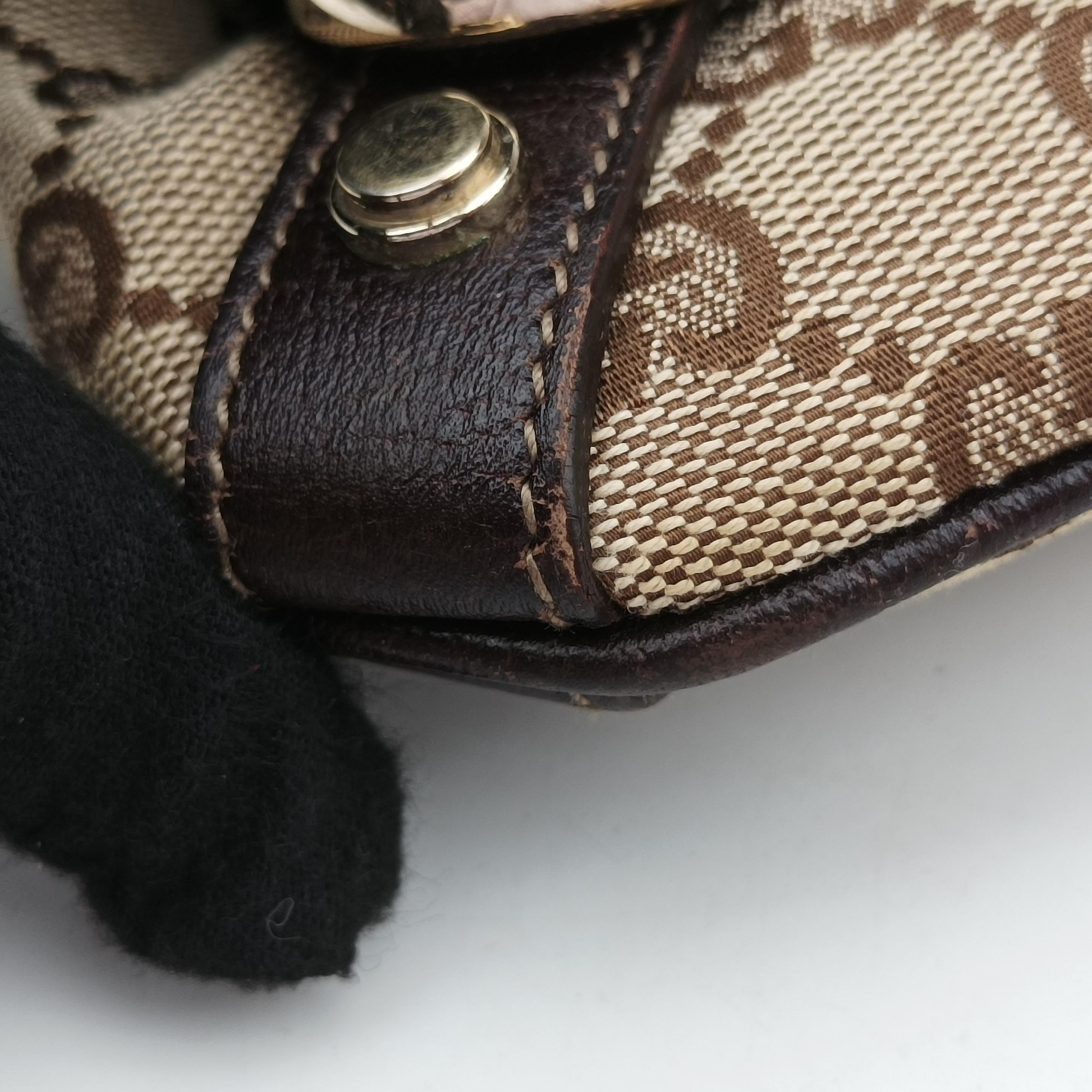 Vintage Gucci Abbey Brown canvas×leather 131326 shoulderbag | stylenewstar