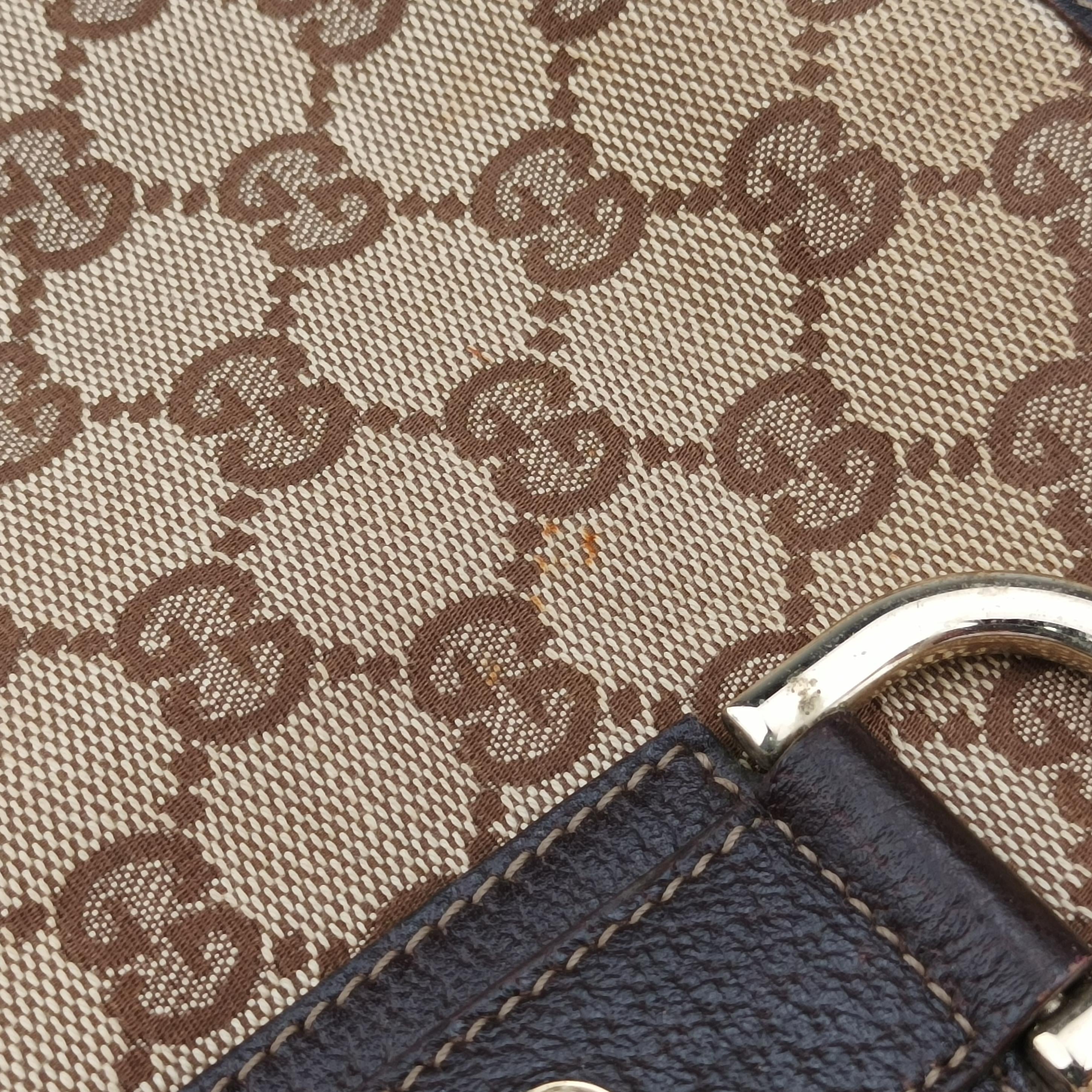 Vintage Gucci Abbey Brown canvas×leather 131326 shoulderbag | stylenewstar