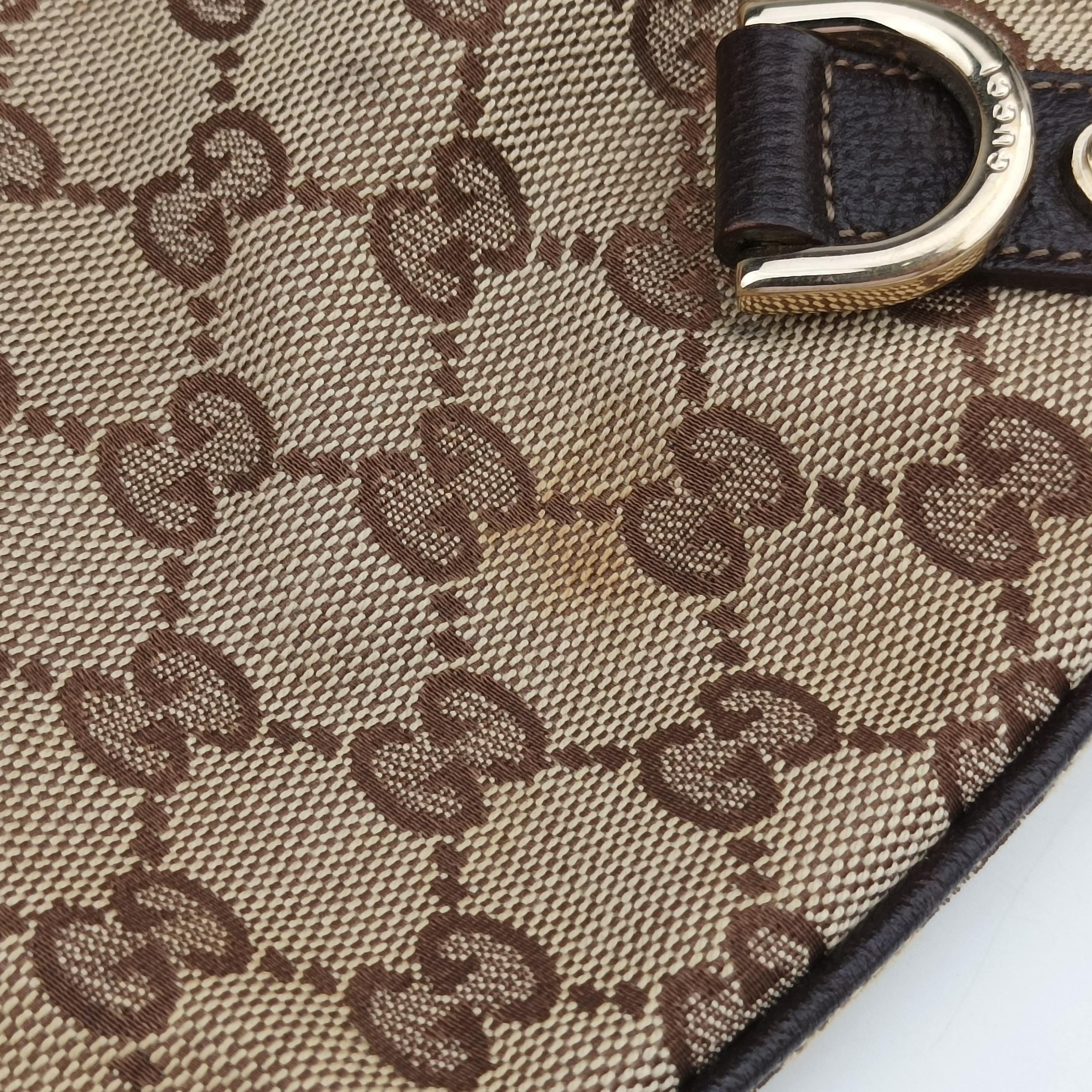 Vintage Gucci Abbey Brown canvas×leather 131326 shoulderbag | stylenewstar