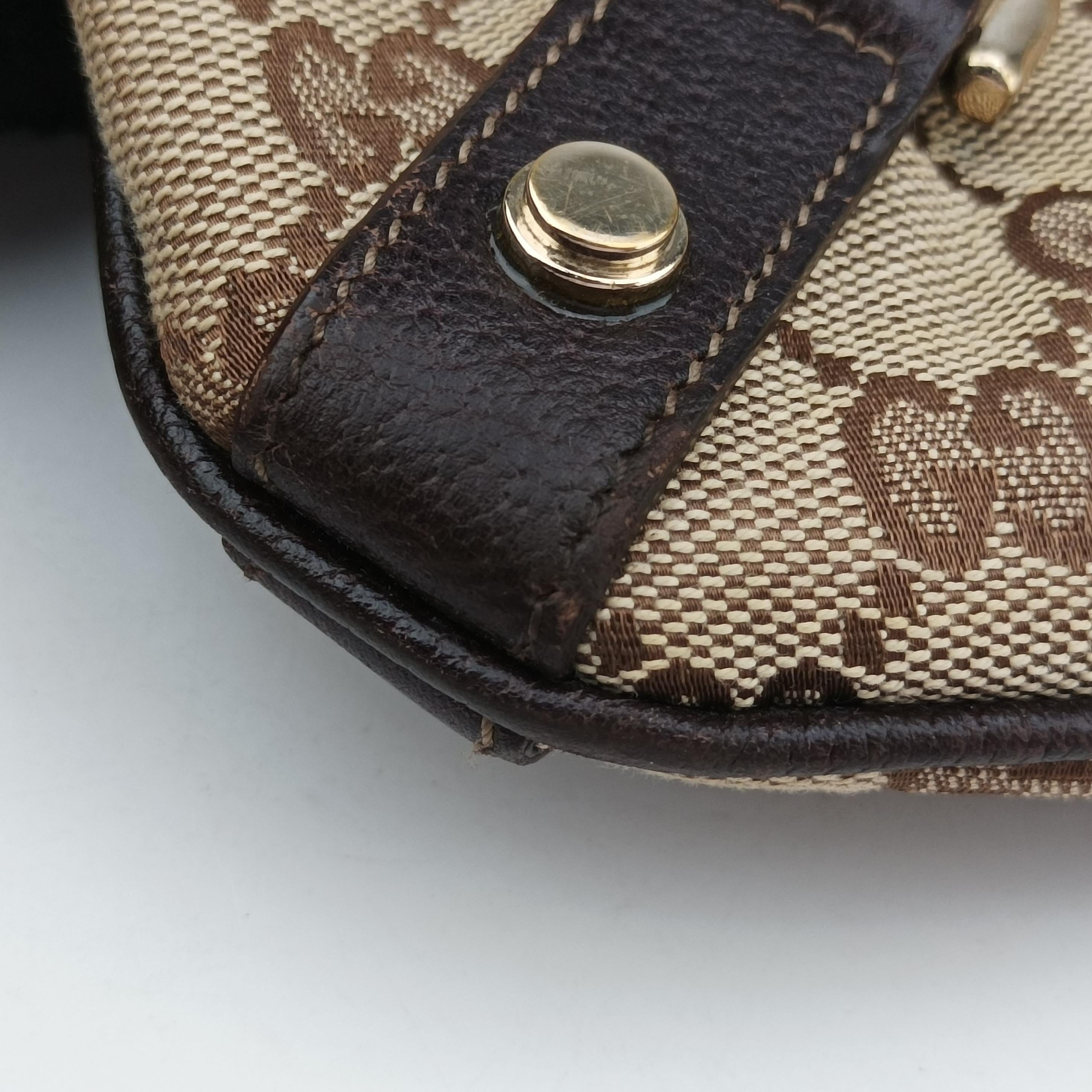 Vintage Gucci Abbey Brown canvas×leather 131326 shoulderbag | stylenewstar