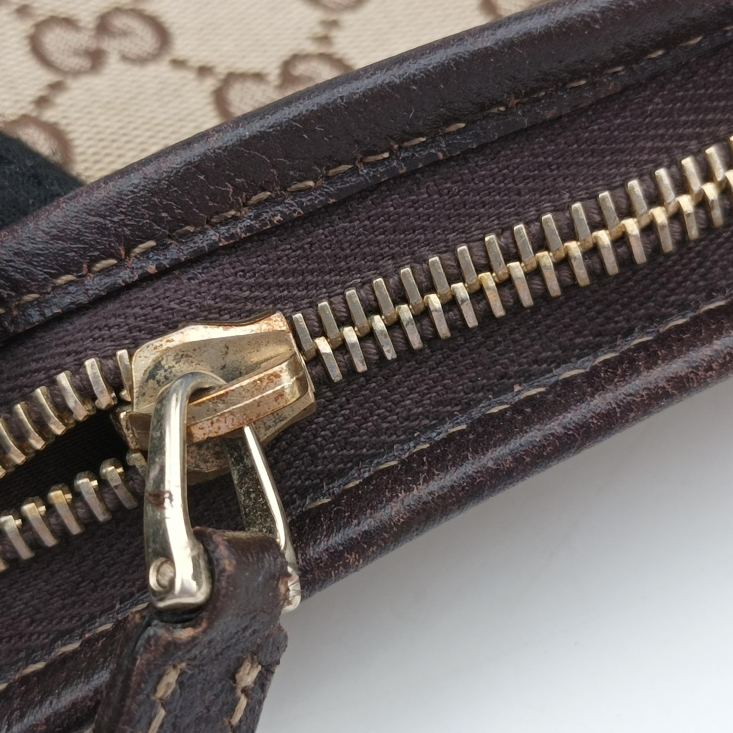 Vintage Gucci Abbey Brown canvas×leather 131326 shoulderbag | stylenewstar