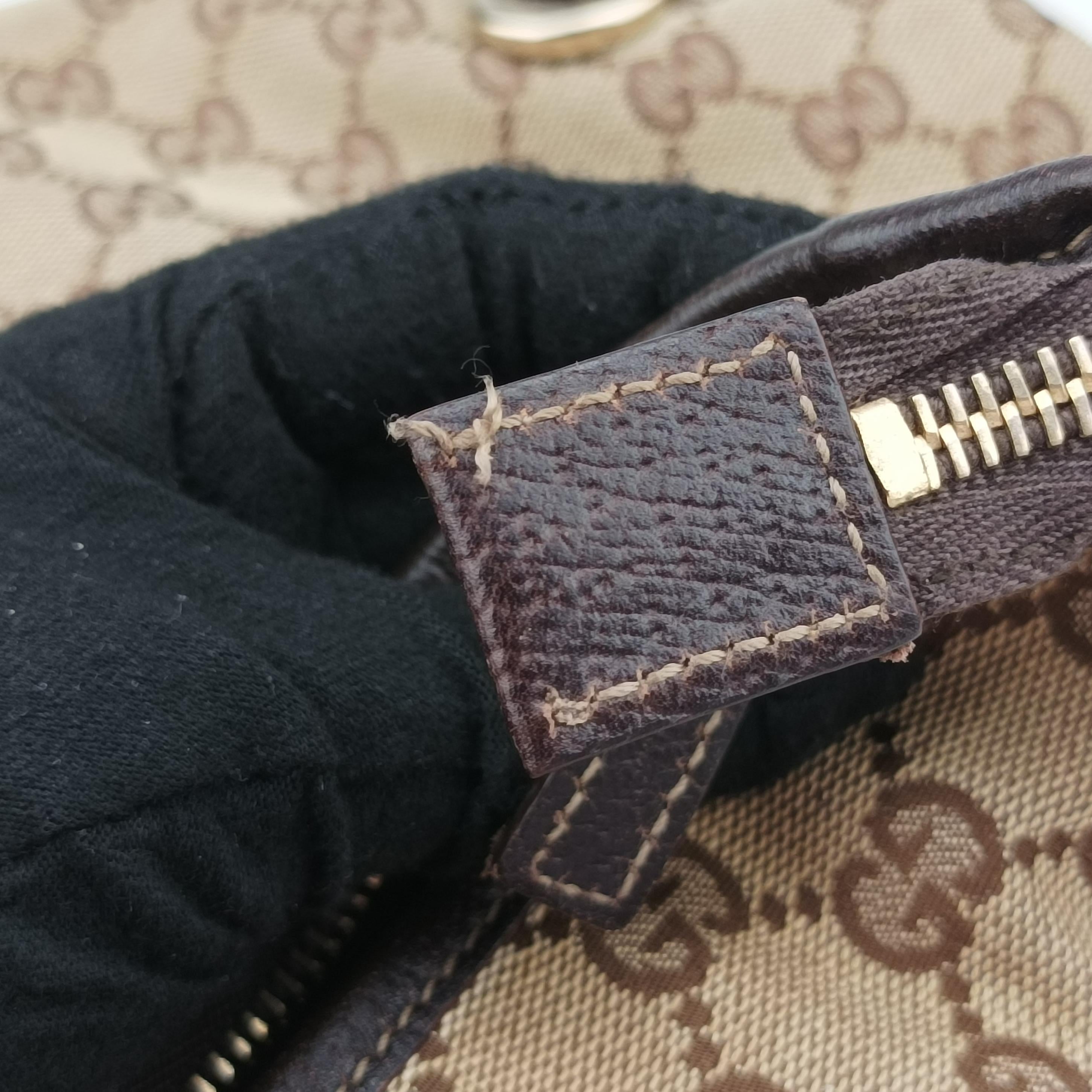 Vintage Gucci Abbey Brown canvas×leather 131326 shoulderbag | stylenewstar