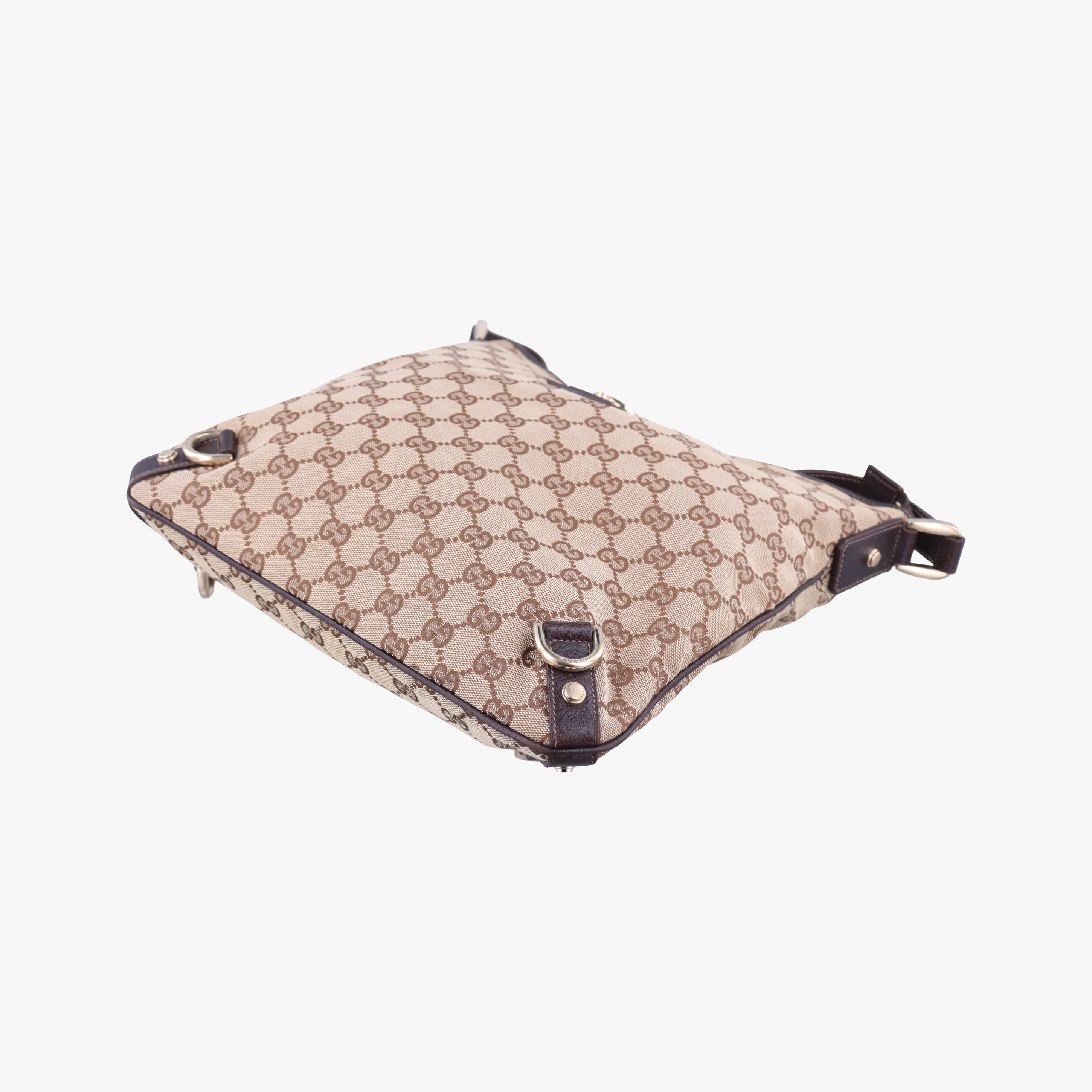 Vintage Gucci Abbey Brown canvas×leather 131326 shoulderbag | stylenewstar