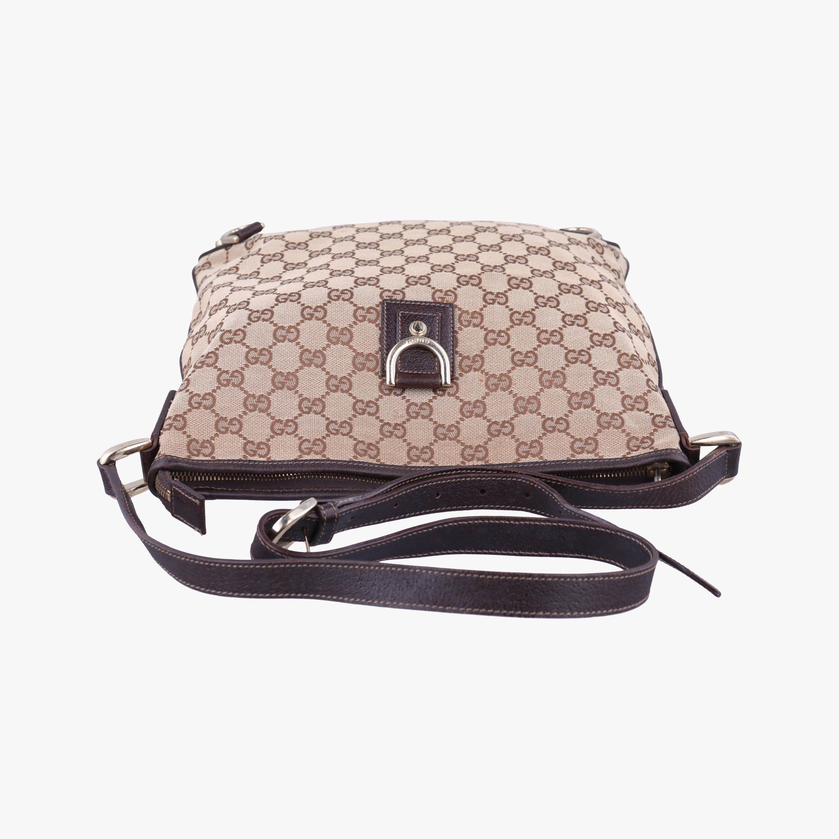 Vintage Gucci Abbey Brown canvas×leather 131326 shoulderbag | stylenewstar