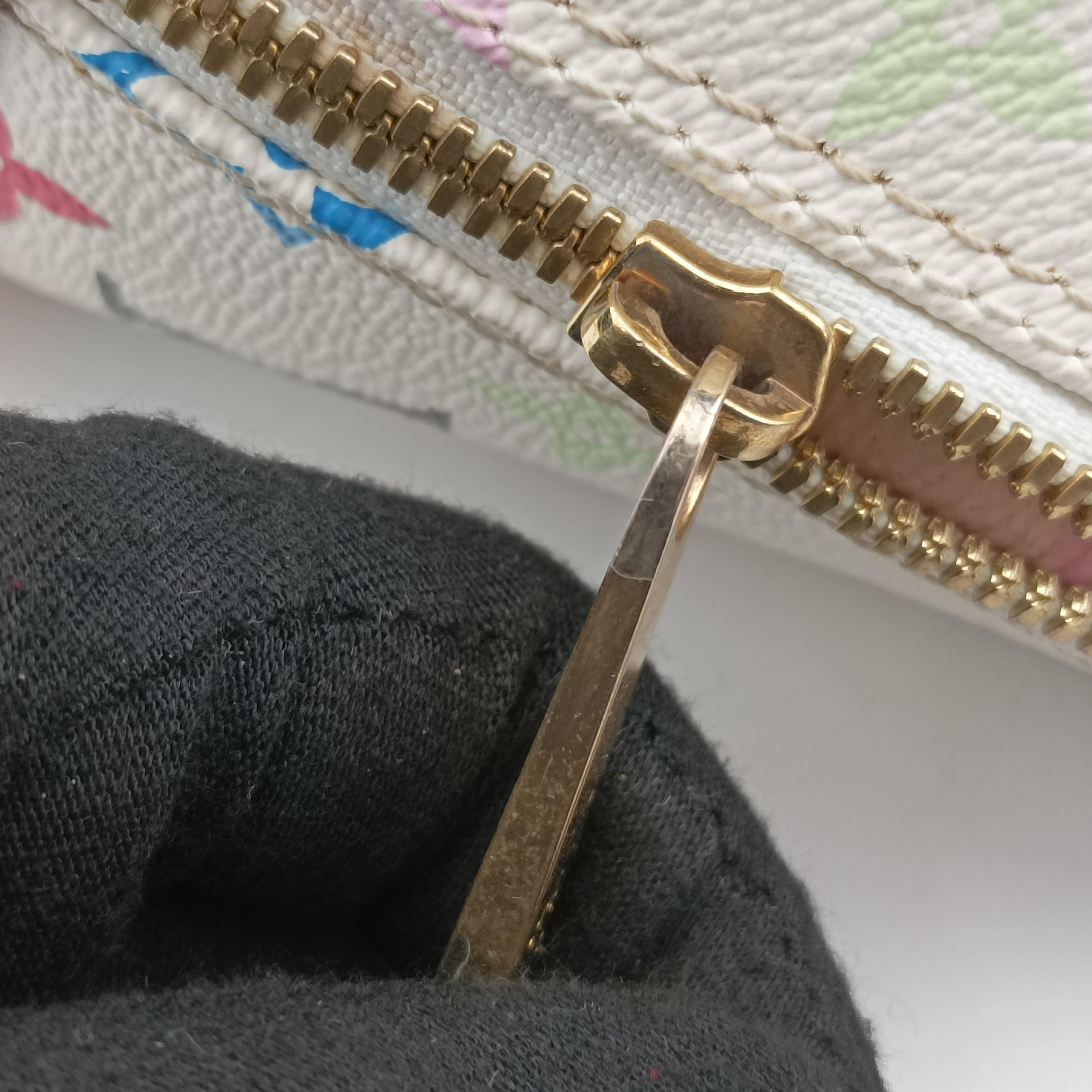 Pre-owned Louis Vuitton Alma PM white Monogram Multicolor M92647 handbag | stylenewstar
