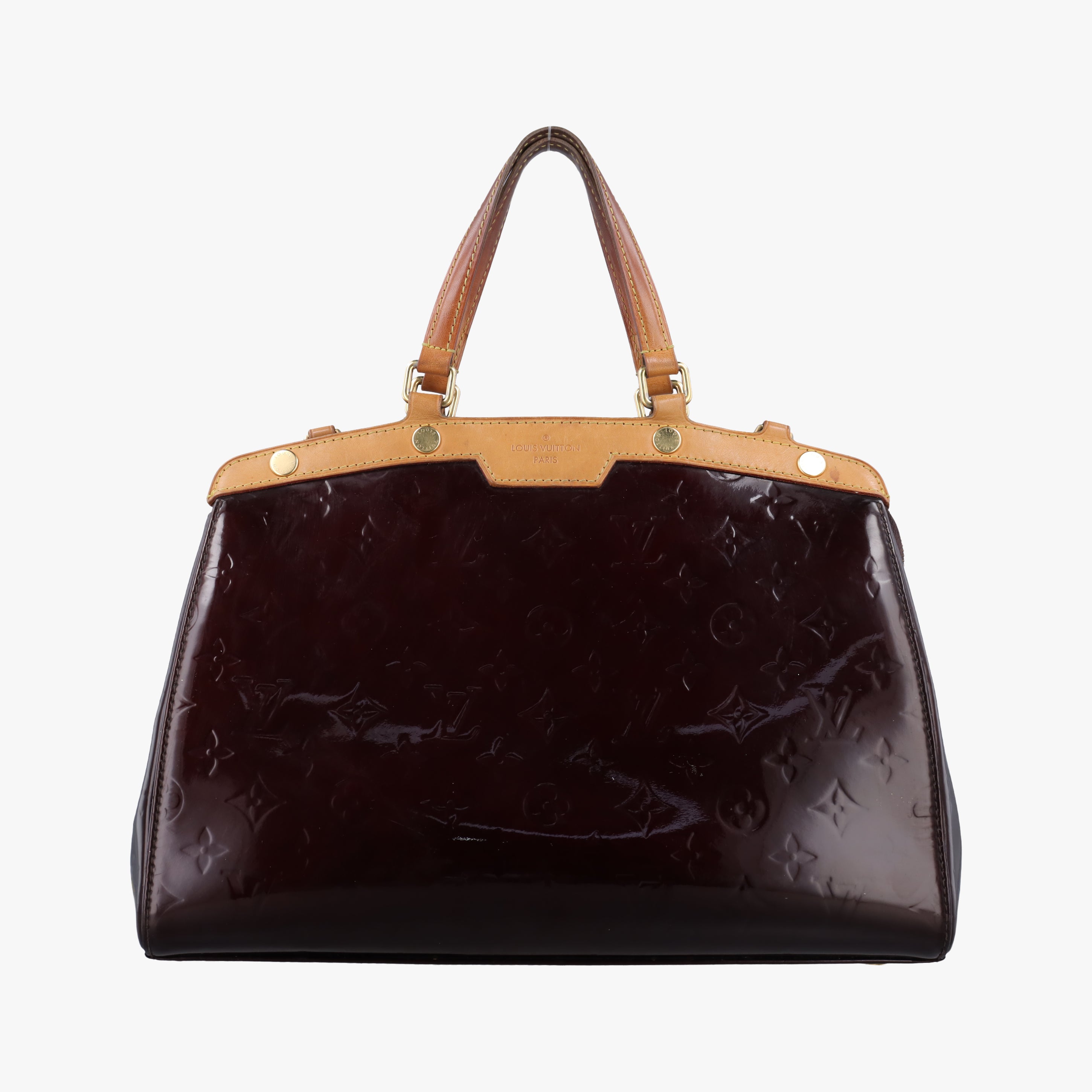 Pre-owned Louis Vuitton Brea MM AMARANTE Vernis M91619 handbag | stylenewstar