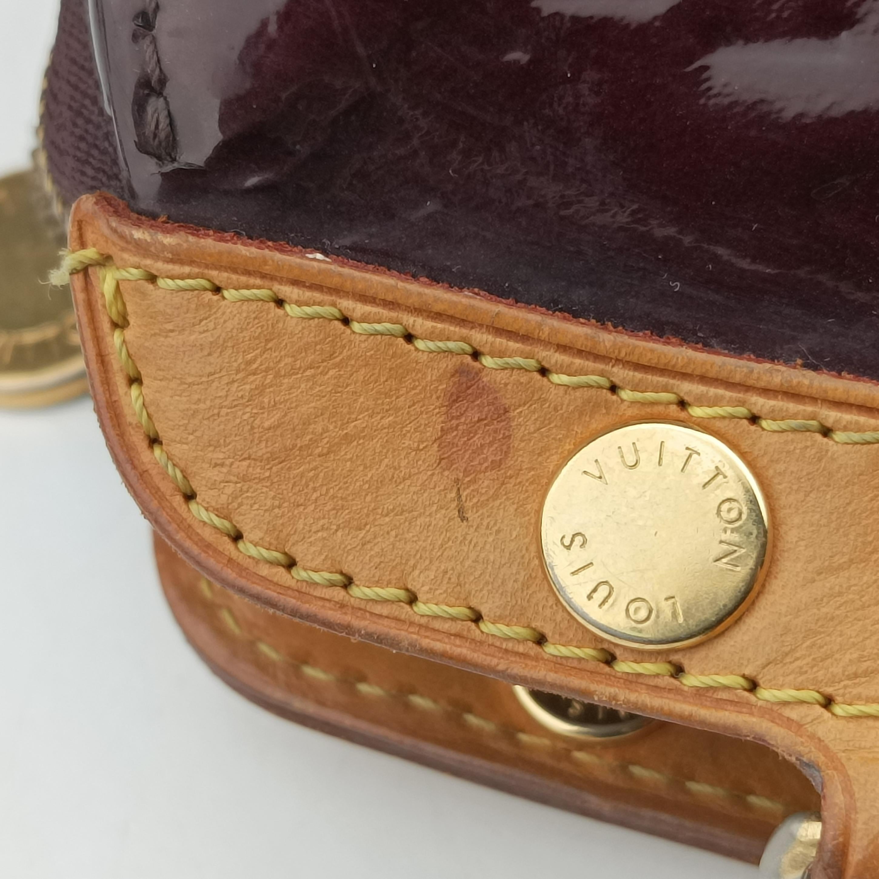 Pre-owned Louis Vuitton Brea MM AMARANTE Vernis M91619 handbag | stylenewstar
