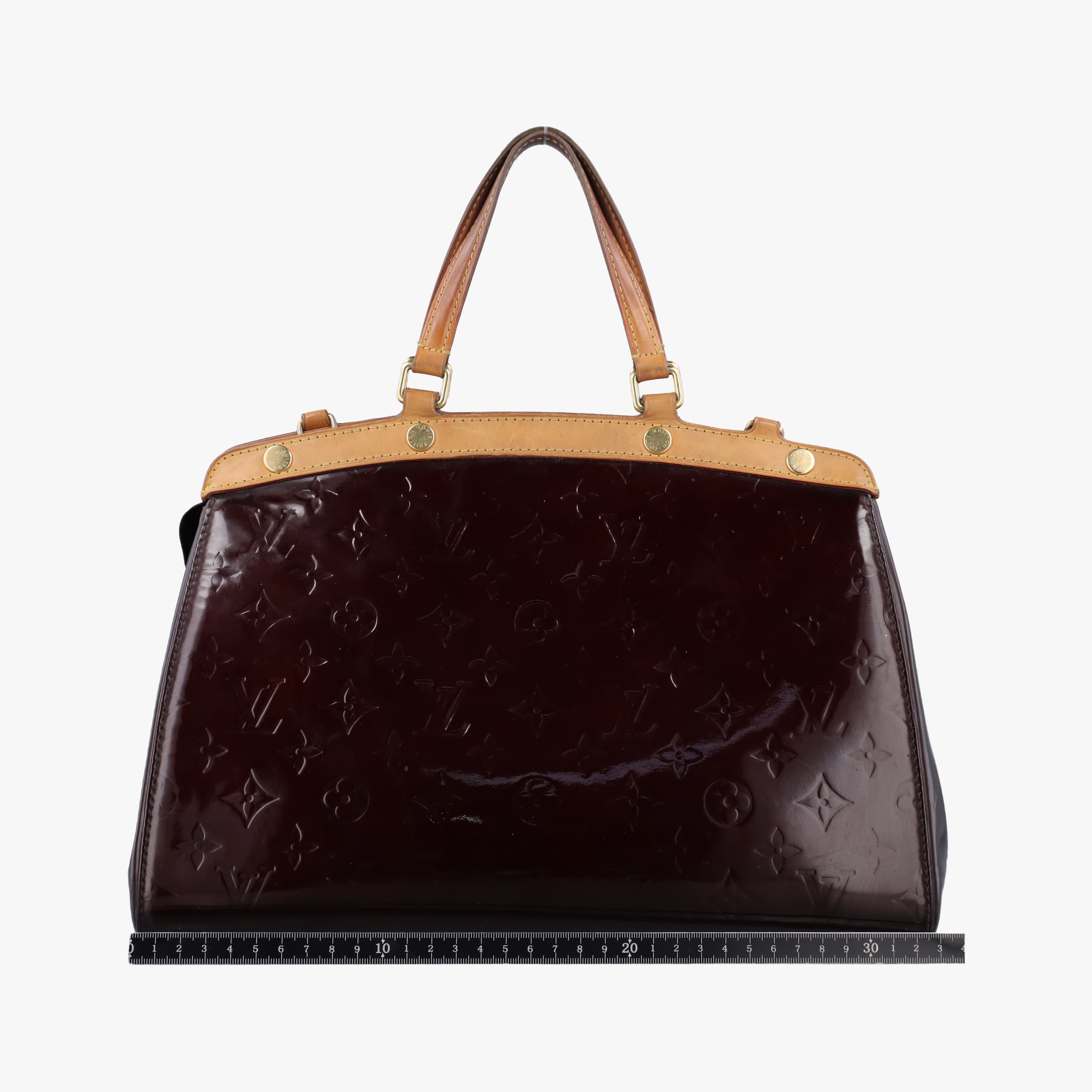 Pre-owned Louis Vuitton Brea MM AMARANTE Vernis M91619 handbag | stylenewstar