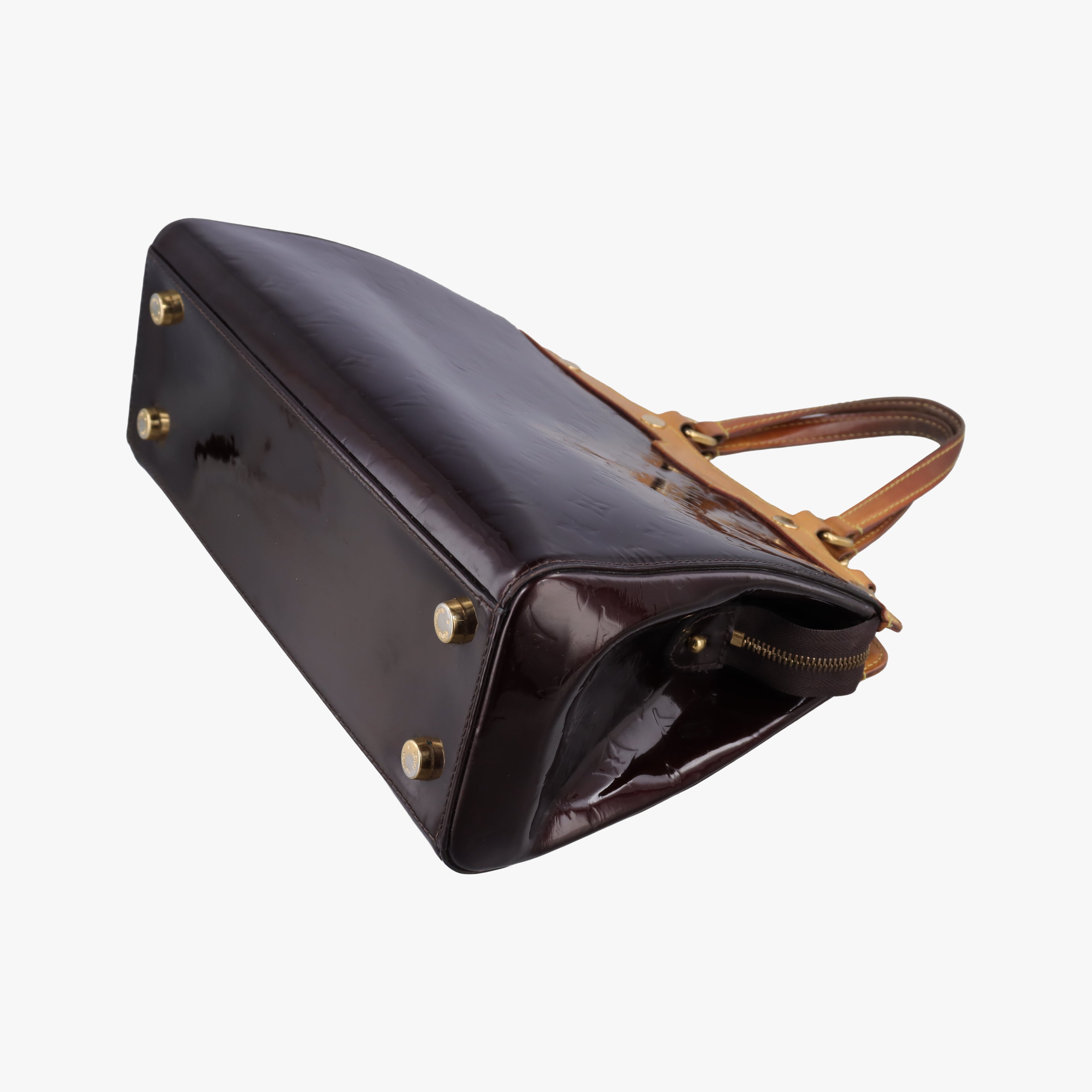 Pre-owned Louis Vuitton Brea MM AMARANTE Vernis M91619 handbag | stylenewstar