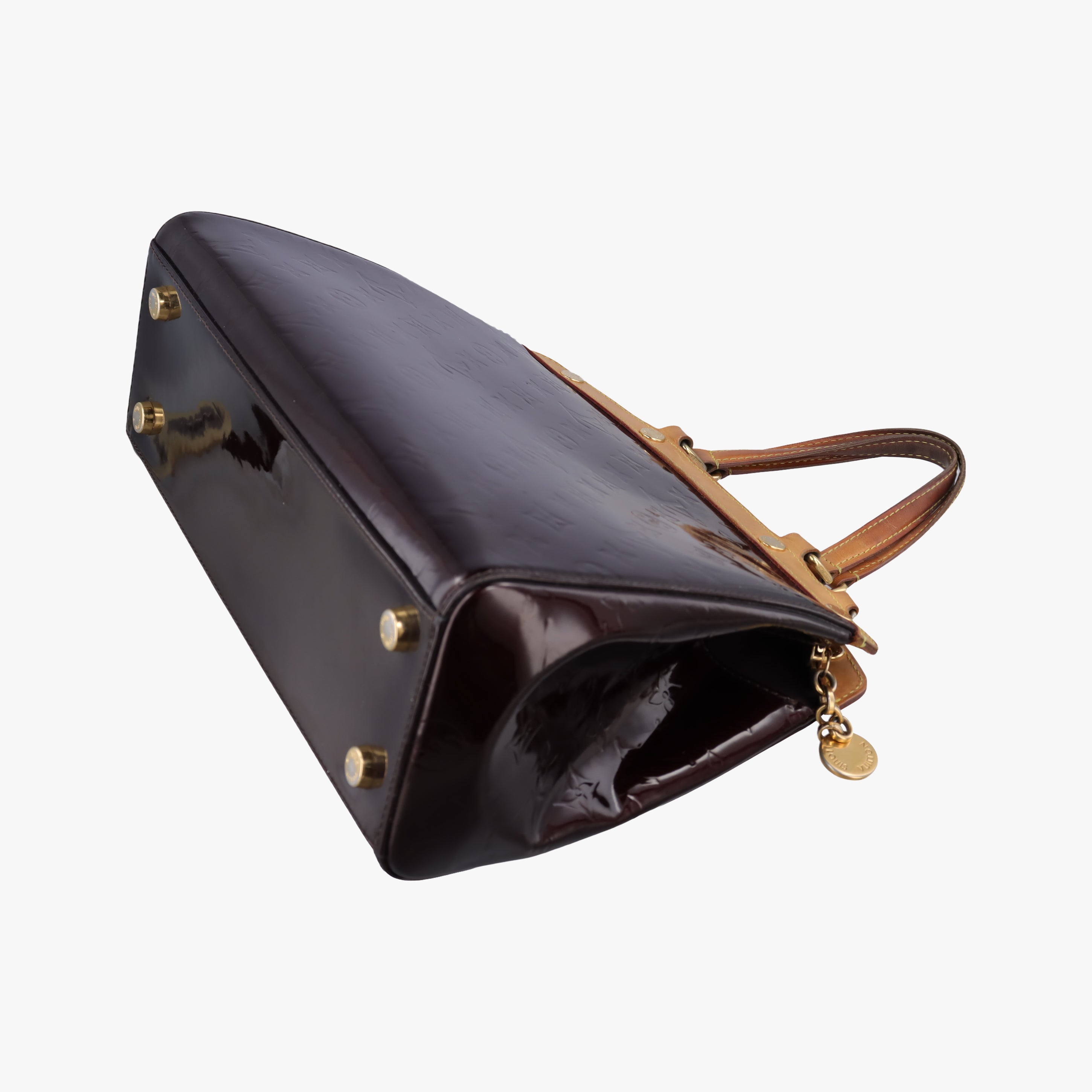 Pre-owned Louis Vuitton Brea MM AMARANTE Vernis M91619 handbag | stylenewstar