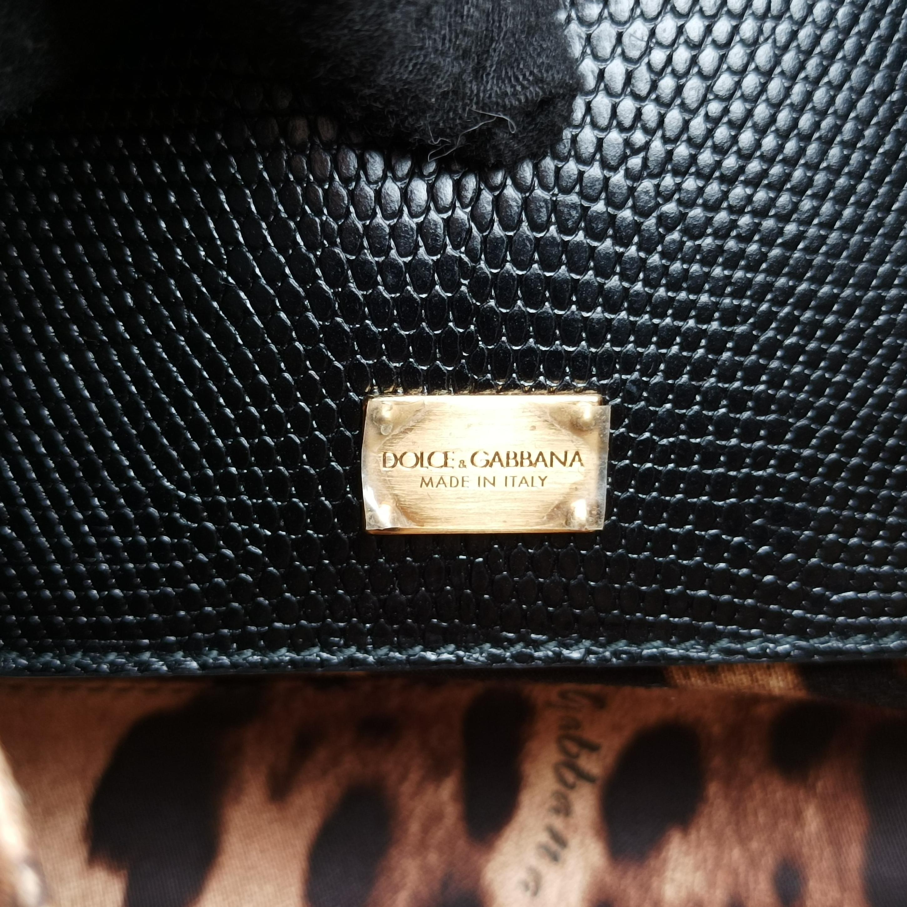 Pre-owned Dolce & Gabbana Miss Monica Black Leather  shoulderbag | stylenewstar
