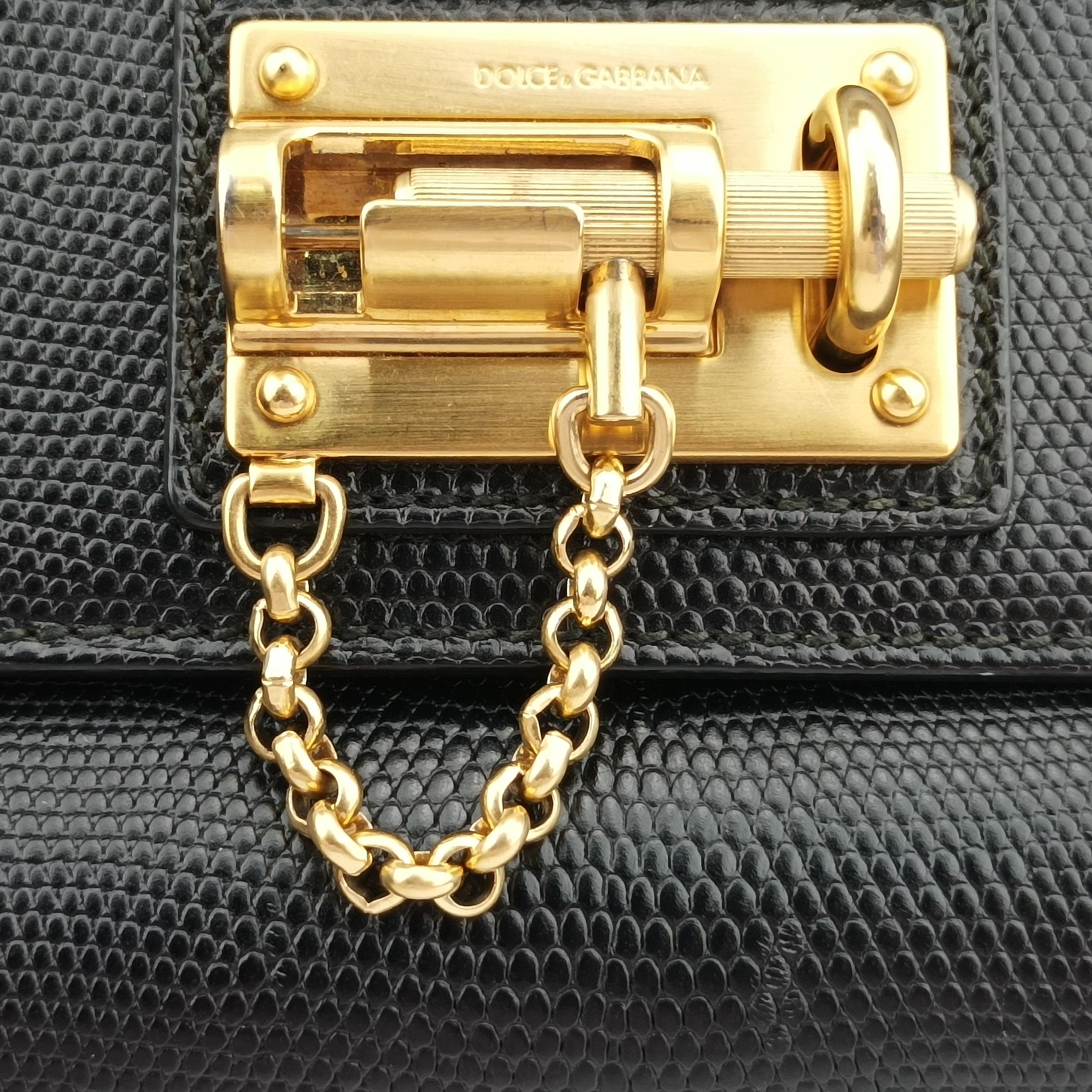 Pre-owned Dolce & Gabbana Miss Monica Black Leather  shoulderbag | stylenewstar
