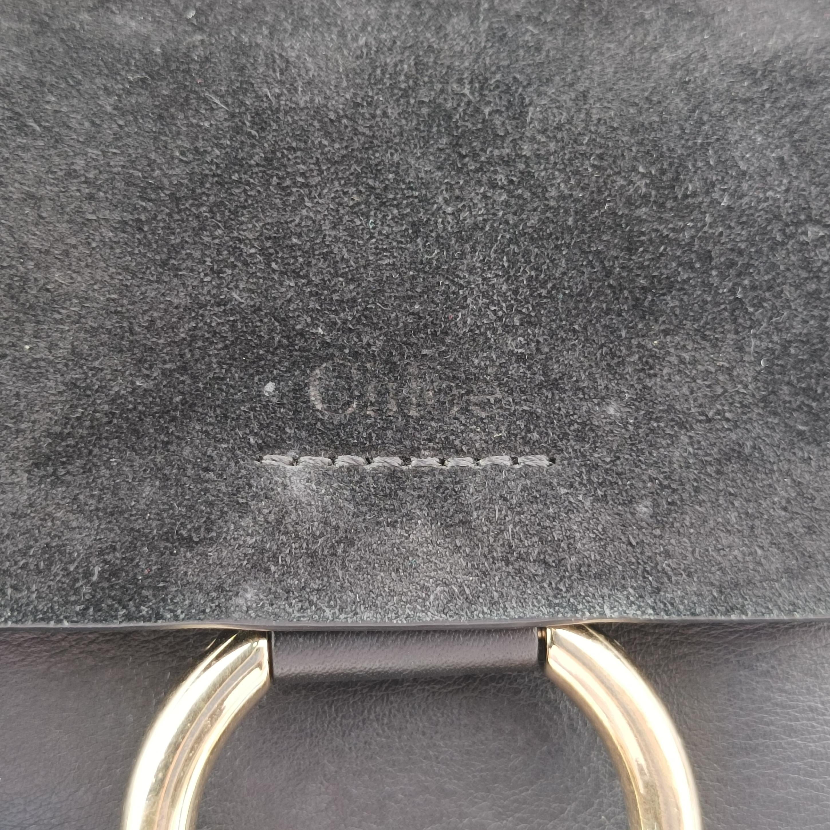 Pre-owned Chloe FAYE Black Leather  handbag | stylenewstar