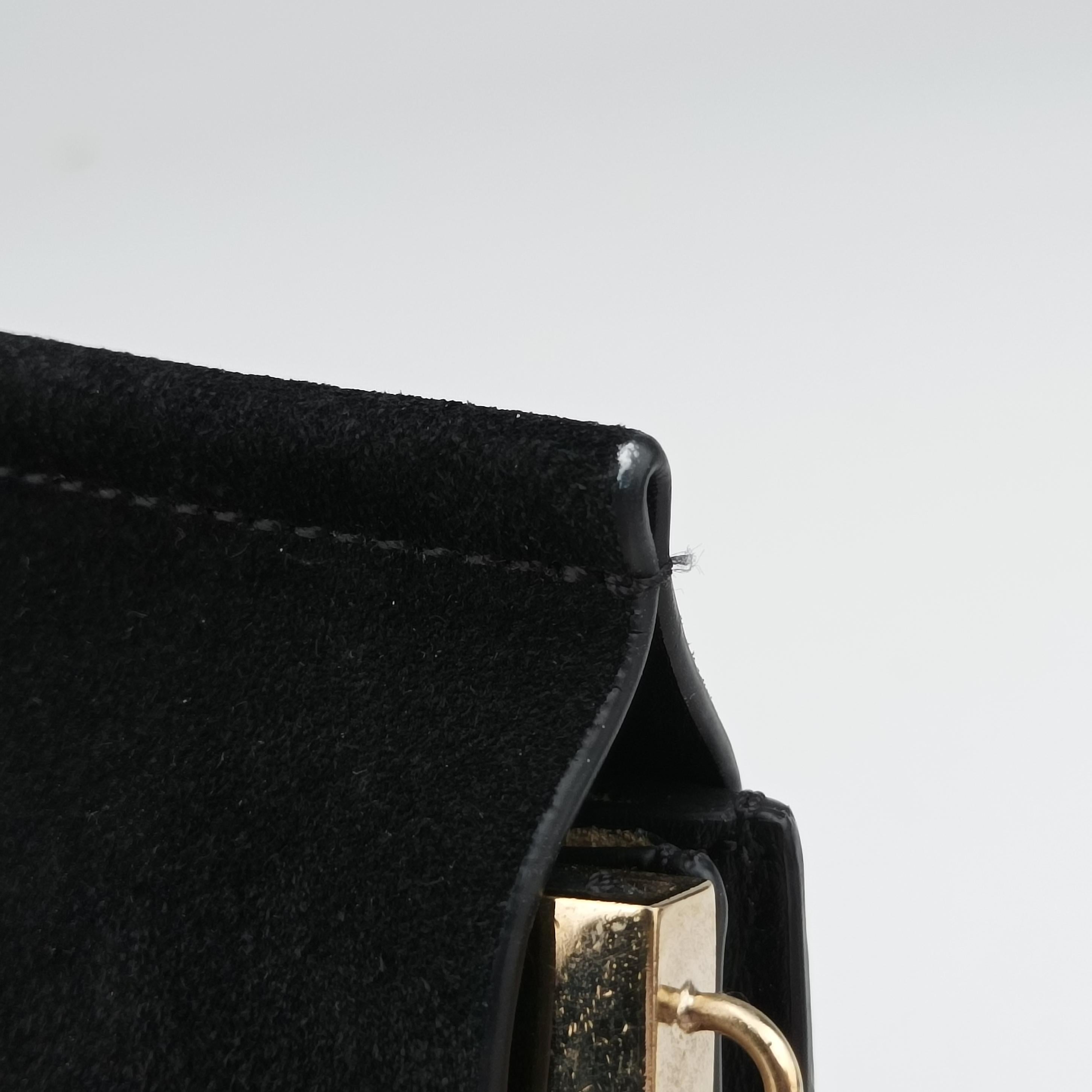 Pre-owned Chloe FAYE Black Leather  handbag | stylenewstar