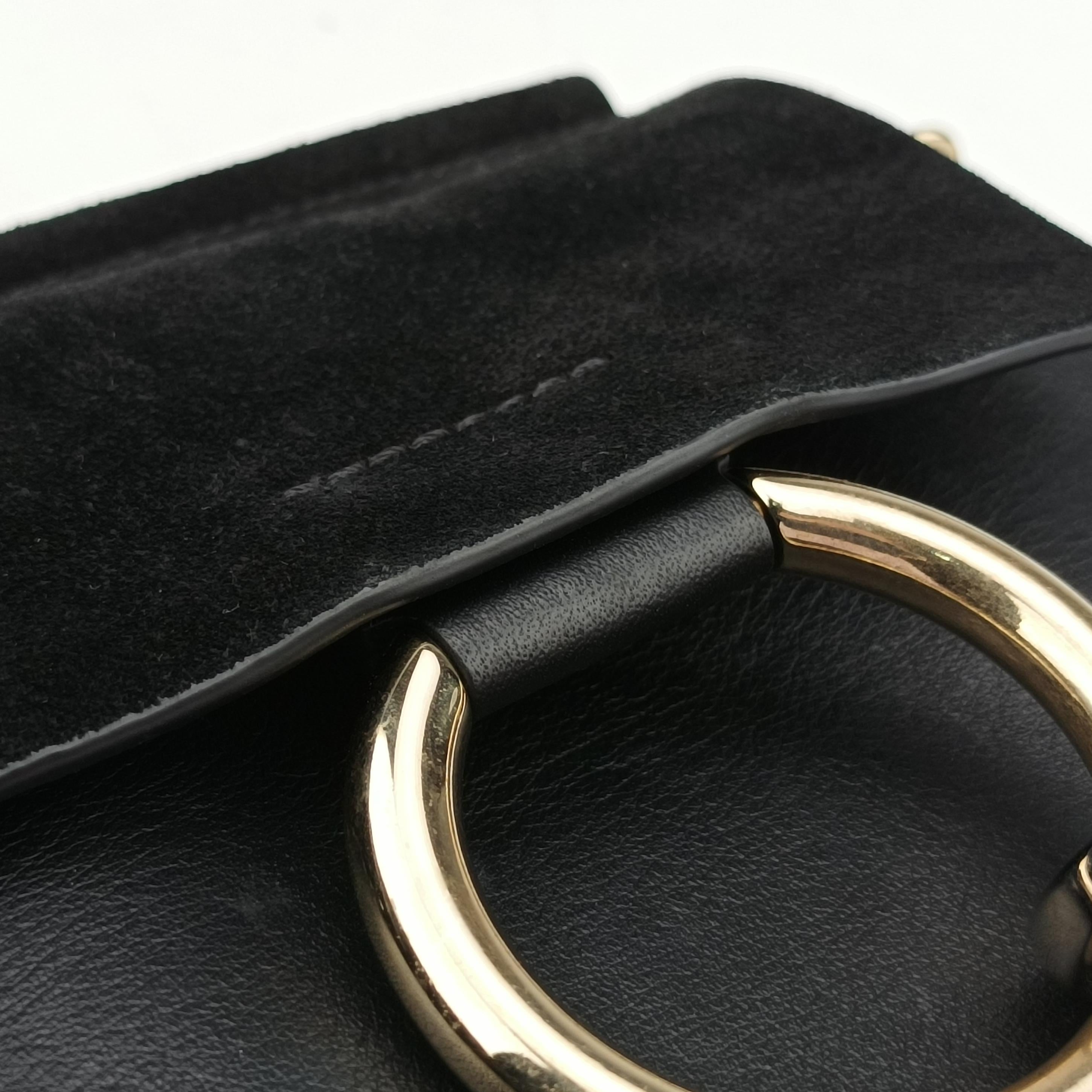 Pre-owned Chloe FAYE Black Leather  handbag | stylenewstar