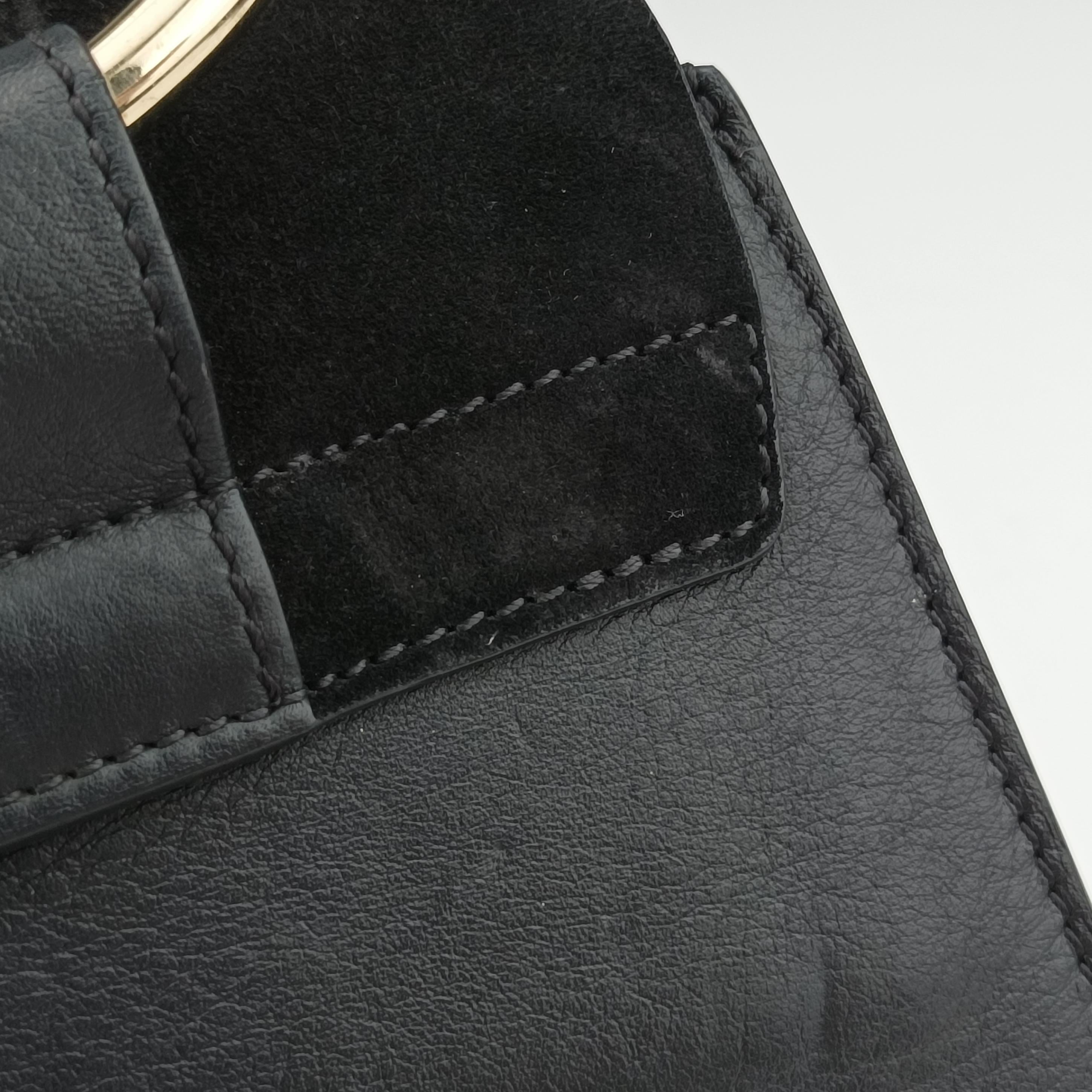 Pre-owned Chloe FAYE Black Leather  handbag | stylenewstar