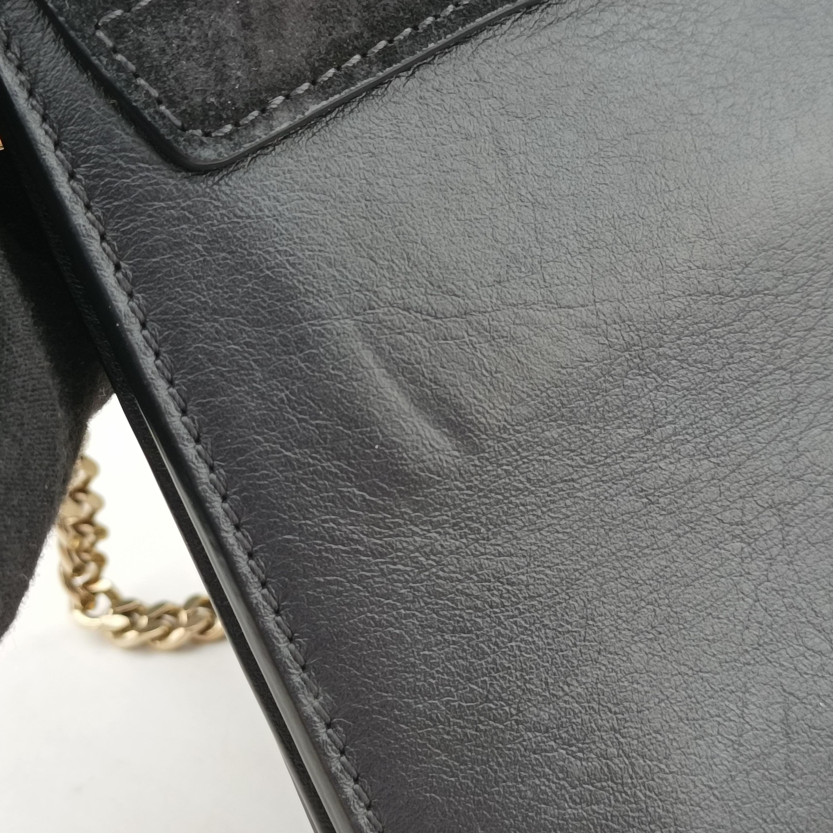 Pre-owned Chloe FAYE Black Leather  handbag | stylenewstar