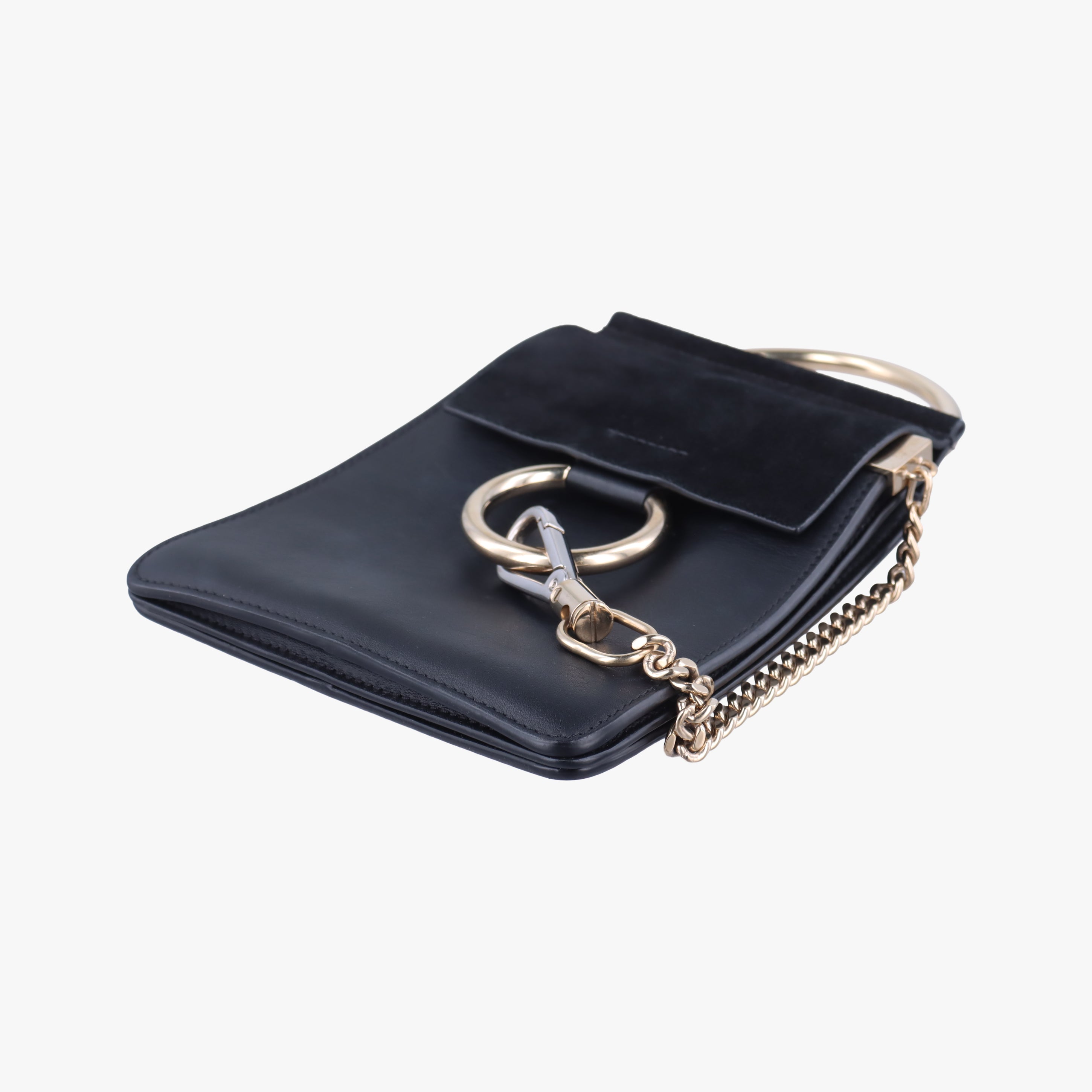 Pre-owned Chloe FAYE Black Leather  handbag | stylenewstar