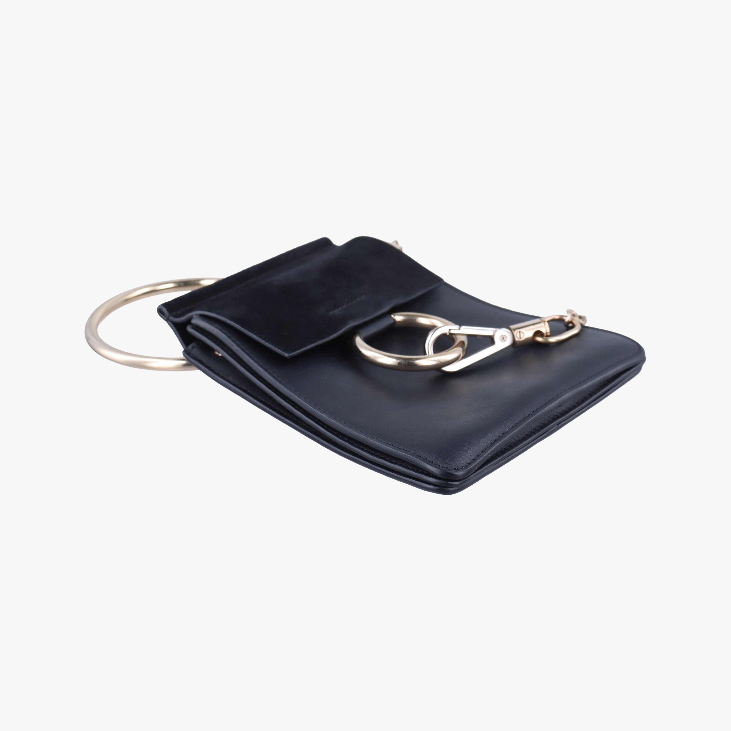 Pre-owned Chloe FAYE Black Leather  handbag | stylenewstar