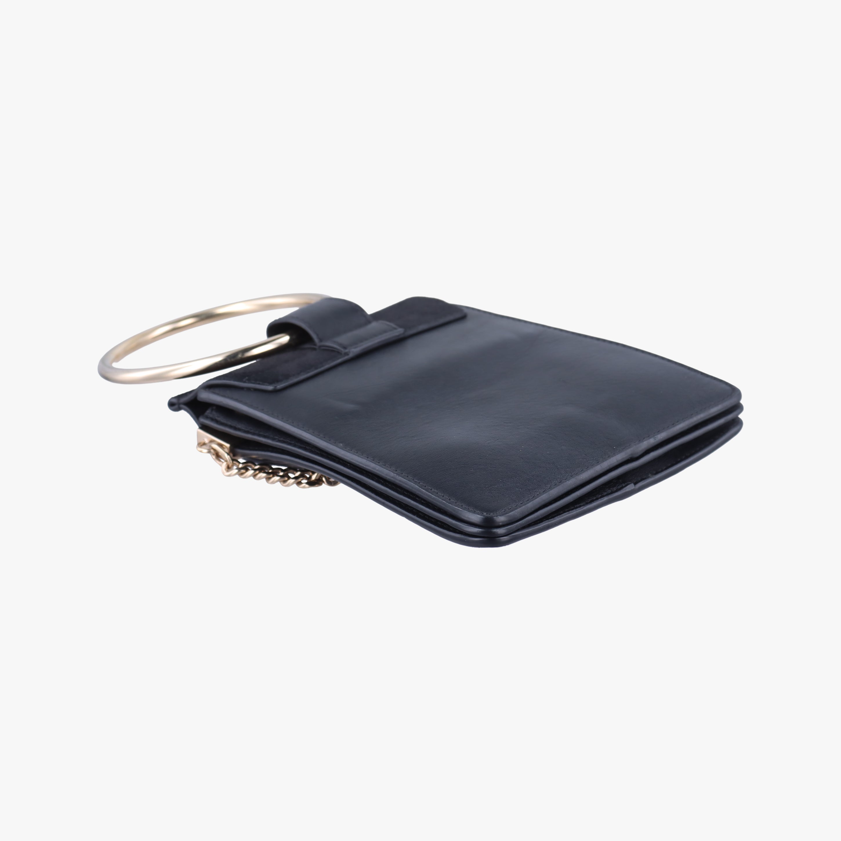 Pre-owned Chloe FAYE Black Leather  handbag | stylenewstar