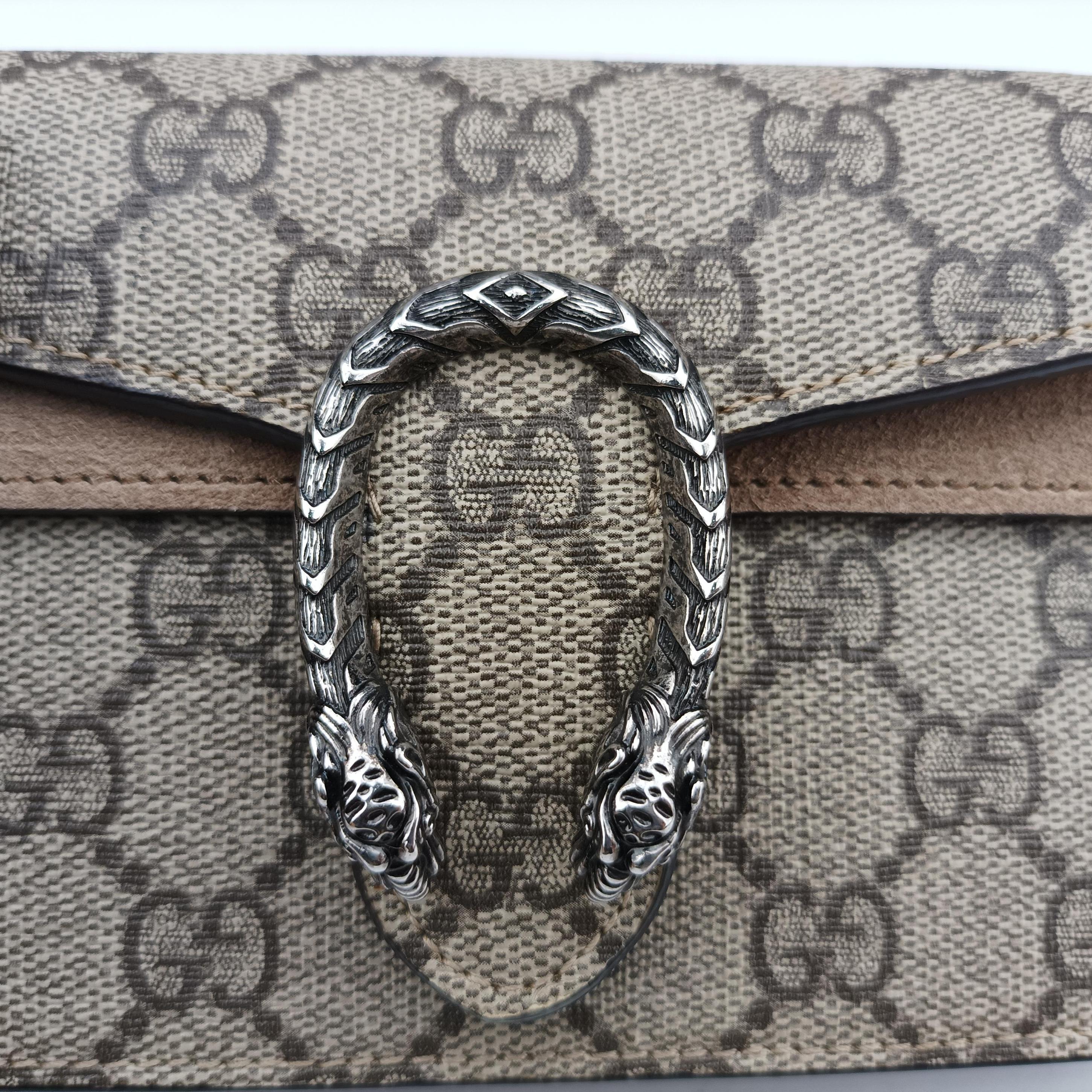 Secondhand Gucci Dionysus Brown PVC coated canvas 476432 shoulderbag | stylenewstar