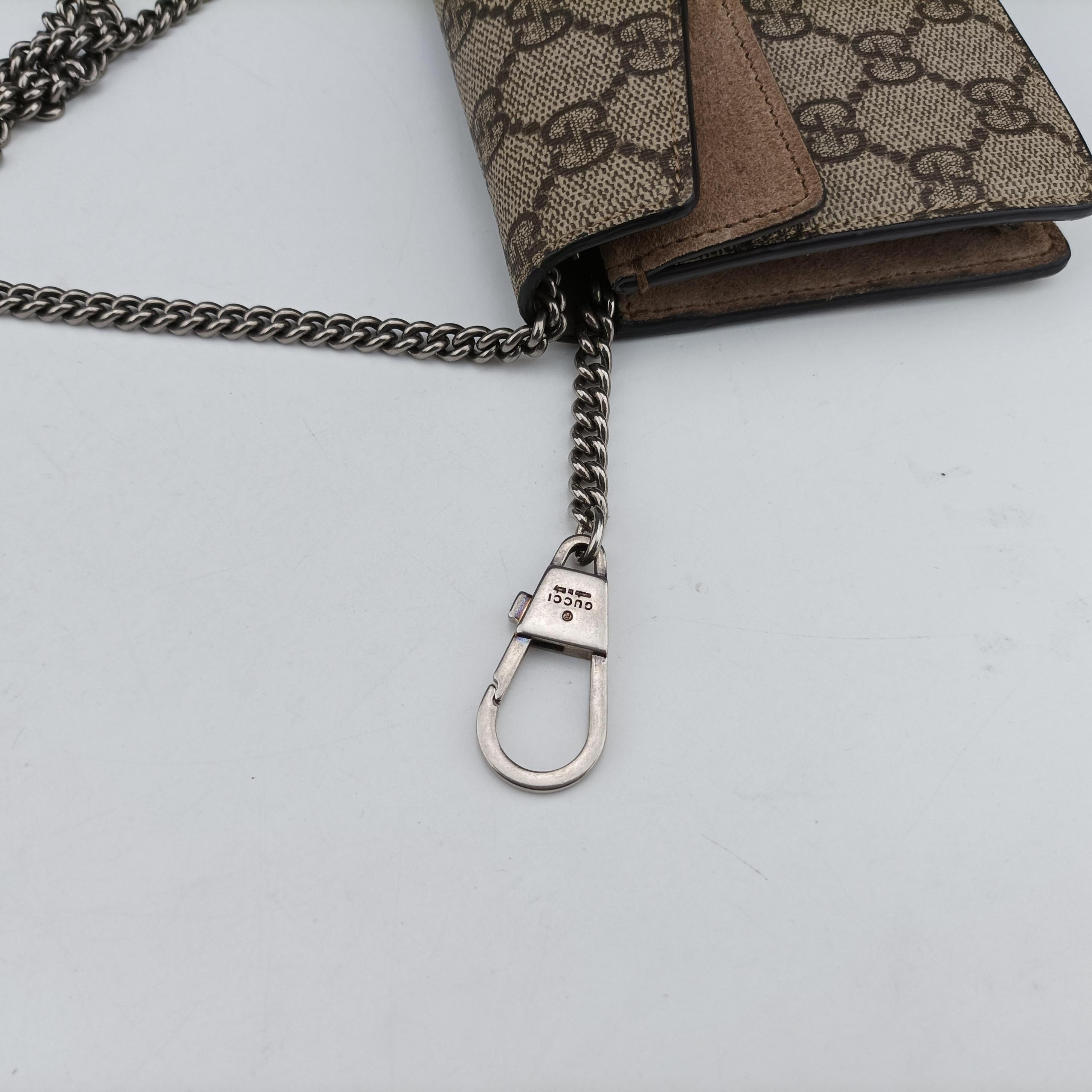 Secondhand Gucci Dionysus Brown PVC coated canvas 476432 shoulderbag | stylenewstar