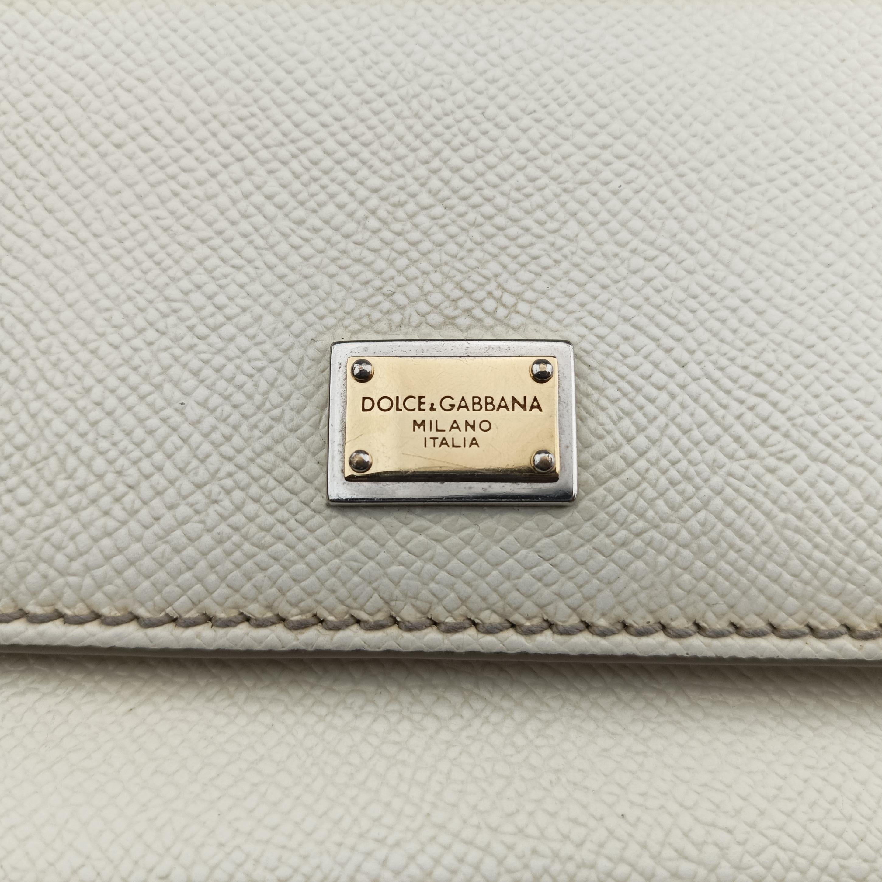 Vintage Dolce & Gabbana SICILY White Leather  shoulderbag | stylenewstar