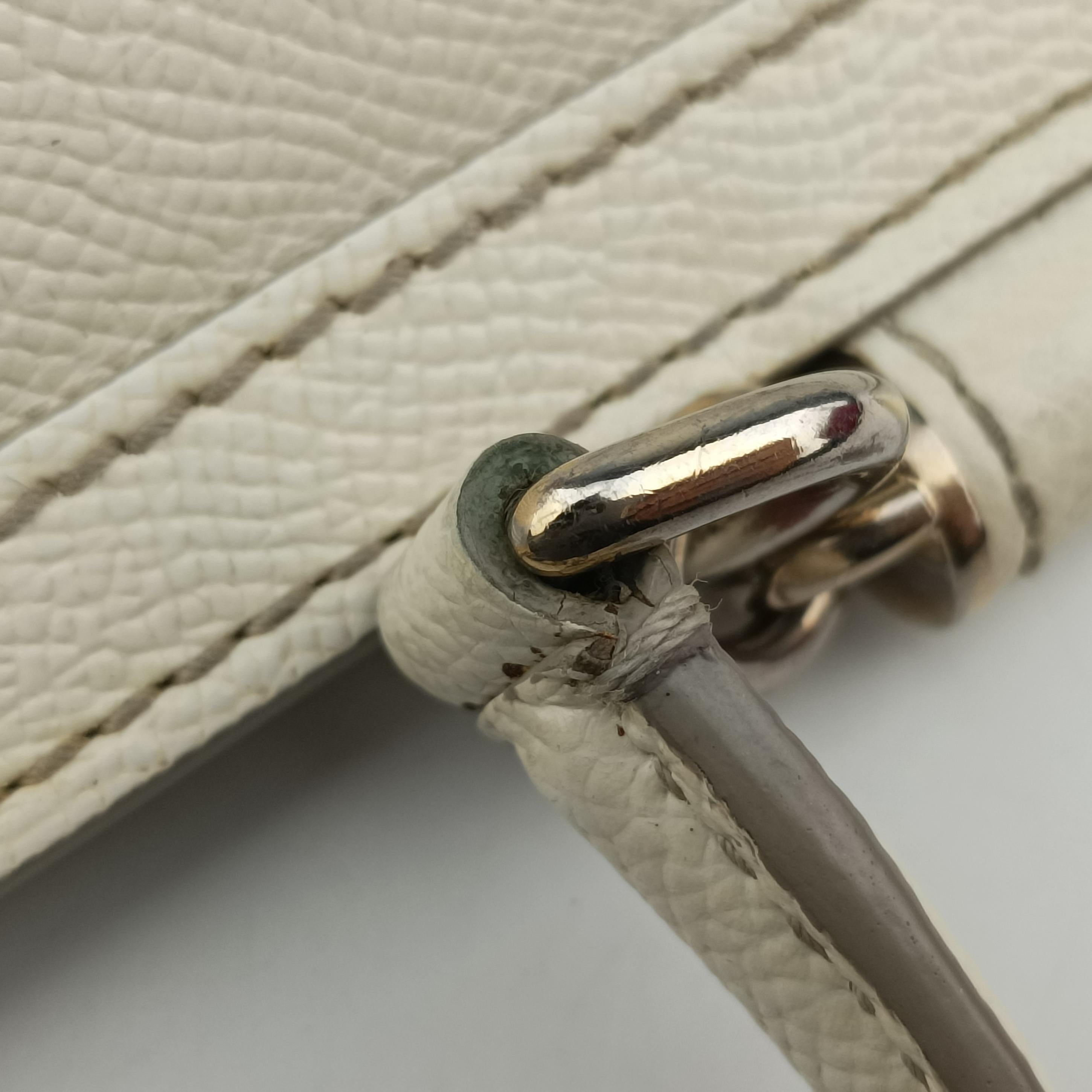 Vintage Dolce & Gabbana SICILY White Leather  shoulderbag | stylenewstar