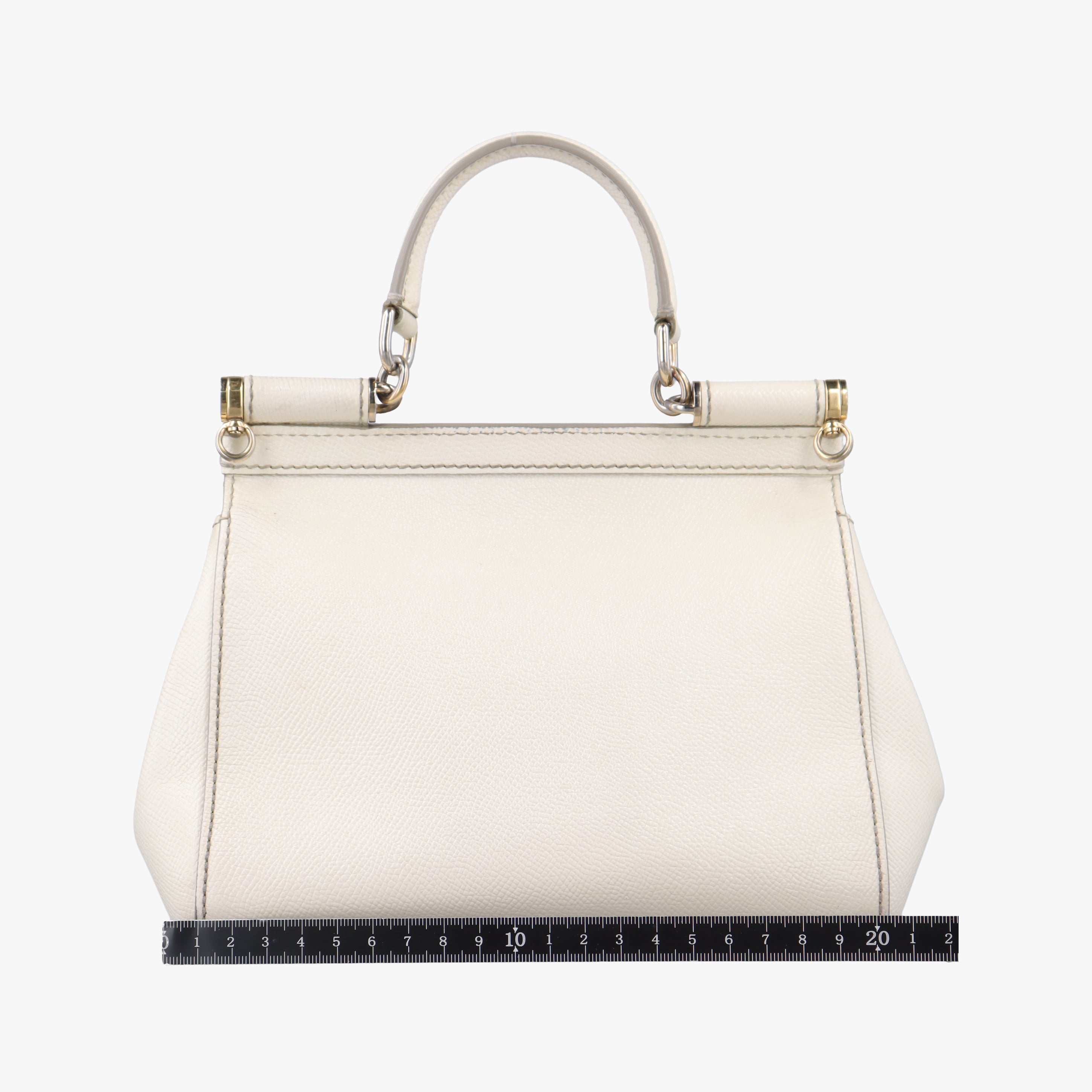 Vintage Dolce & Gabbana SICILY White Leather  shoulderbag | stylenewstar