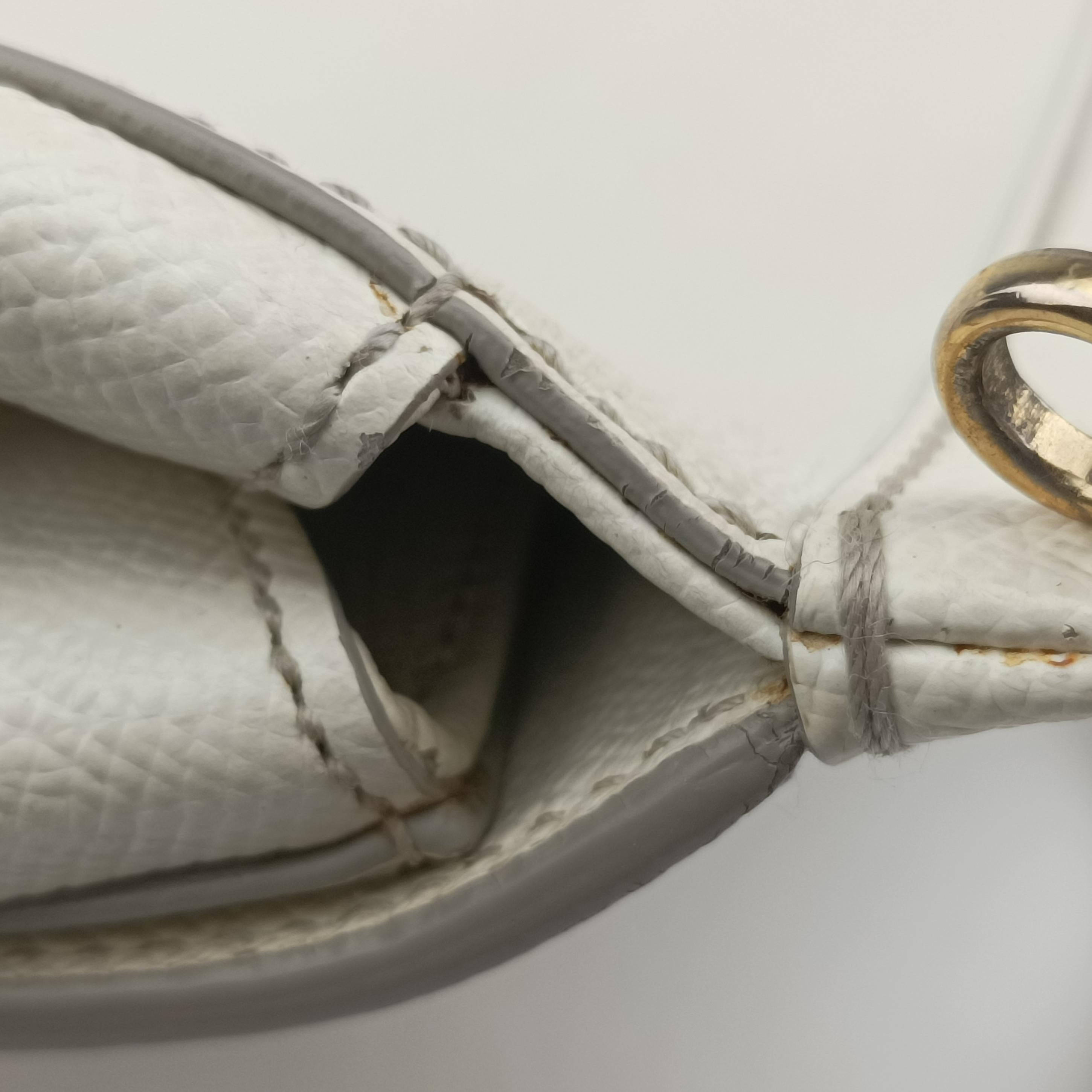 Vintage Dolce & Gabbana SICILY White Leather  shoulderbag | stylenewstar