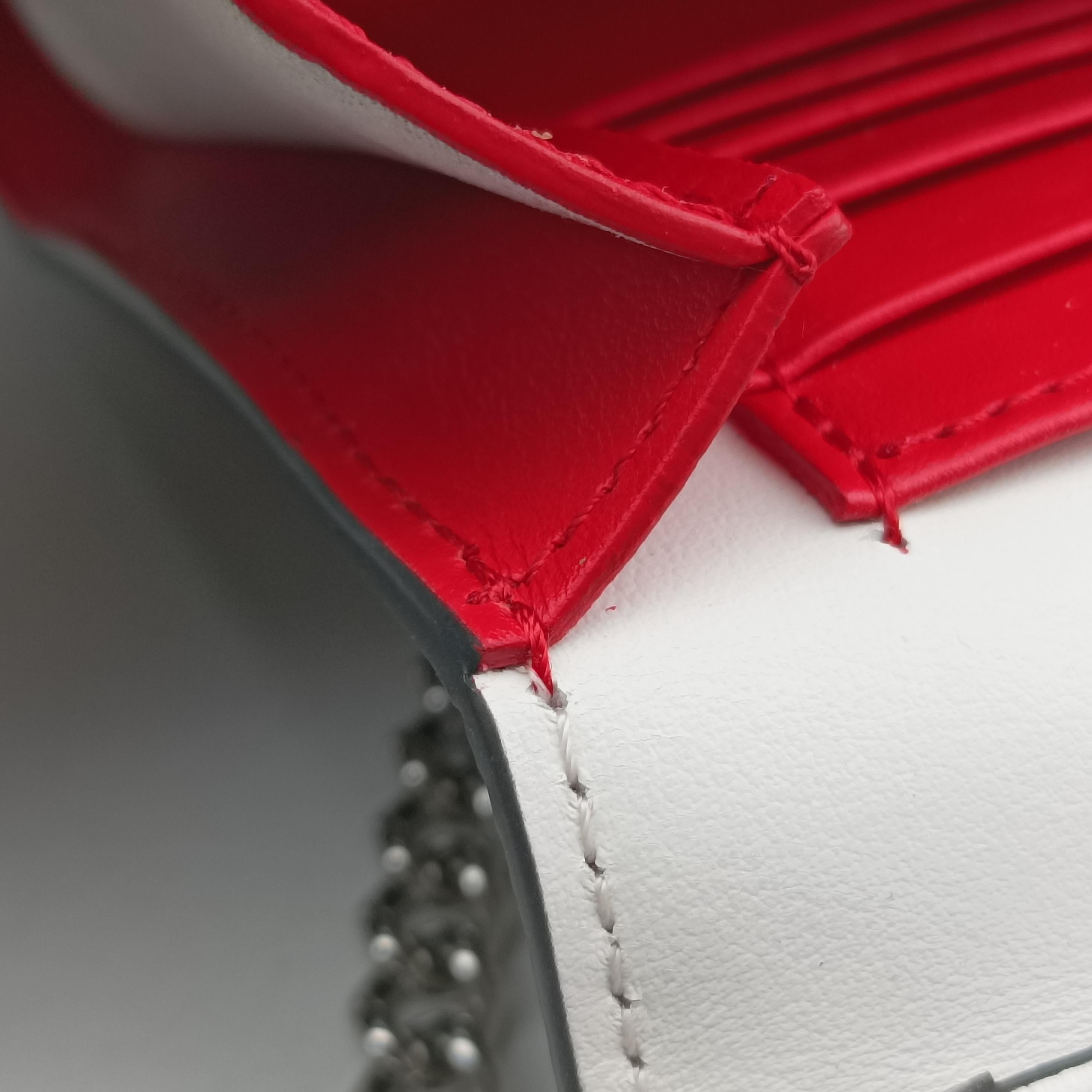 Vintage Christian Louboutin Paloma Clutch Grey Leather  shoulderbag | stylenewstar
