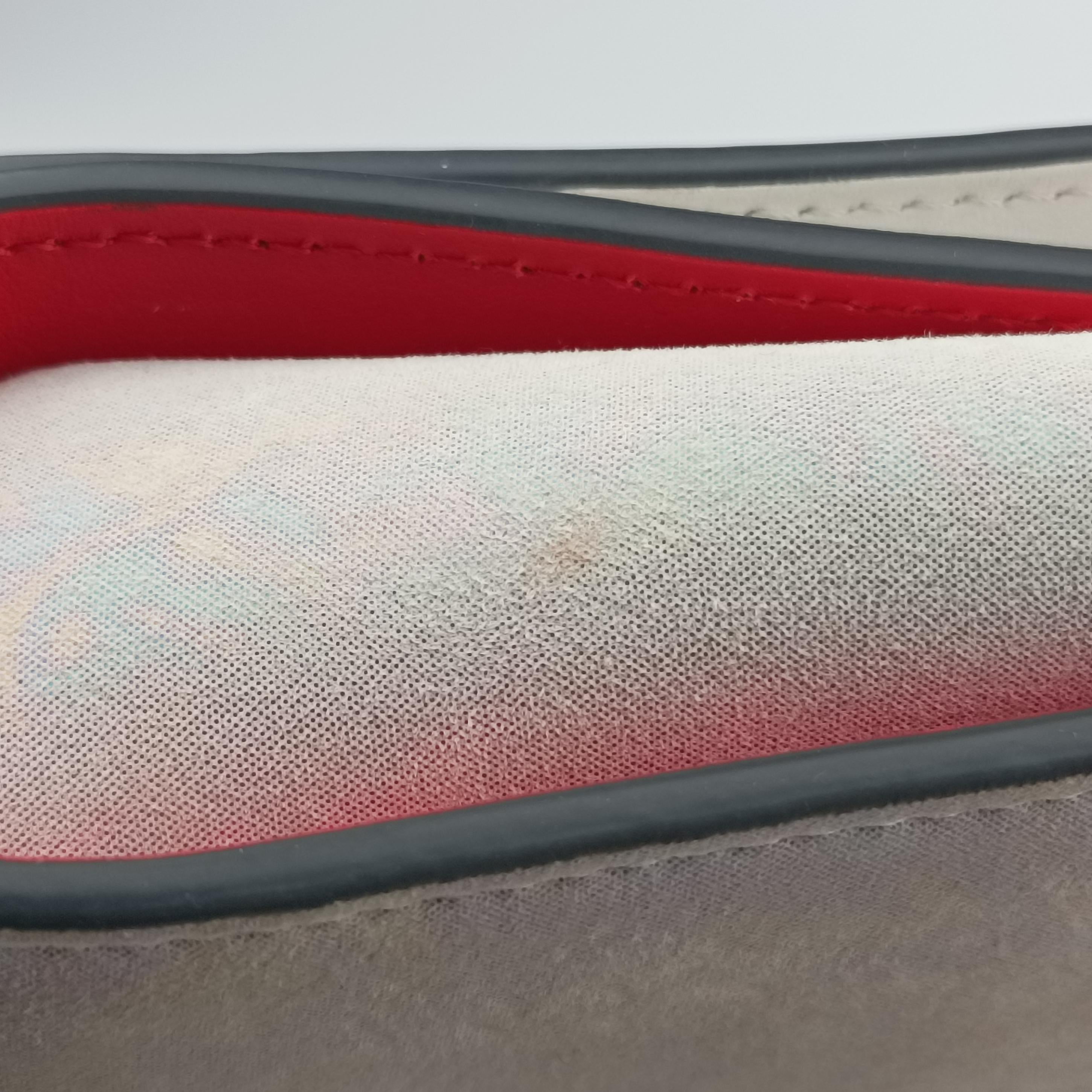 Vintage Christian Louboutin Paloma Clutch Grey Leather  shoulderbag | stylenewstar