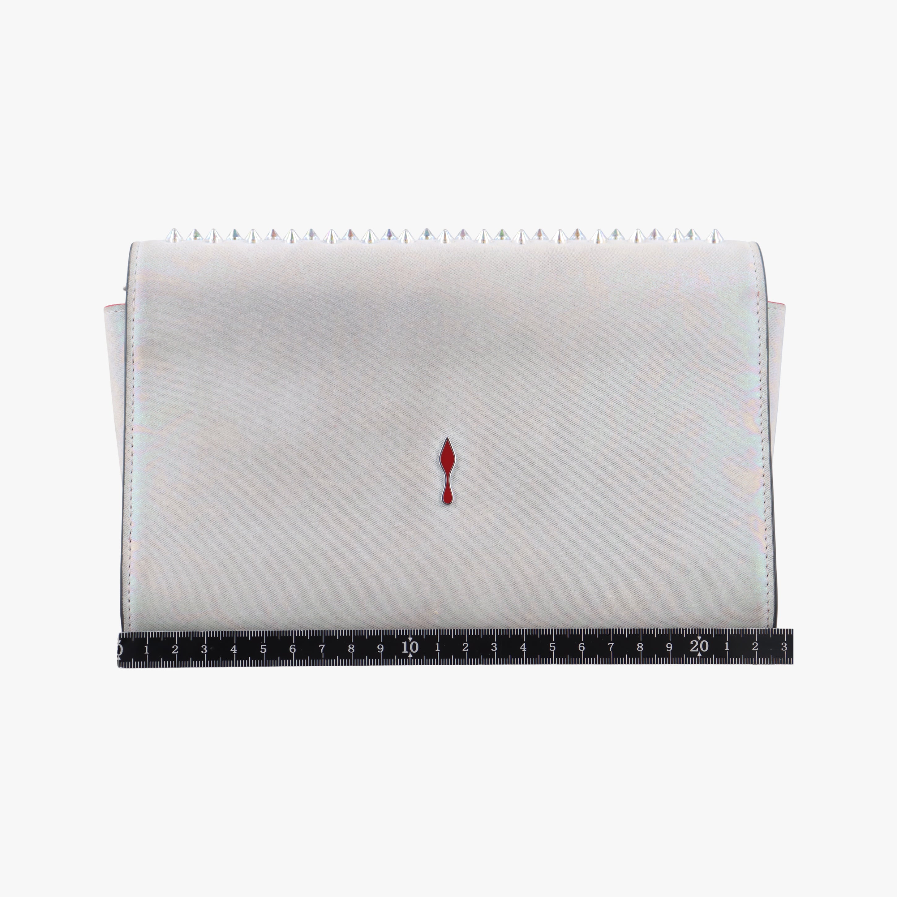 Vintage Christian Louboutin Paloma Clutch Grey Leather  shoulderbag | stylenewstar