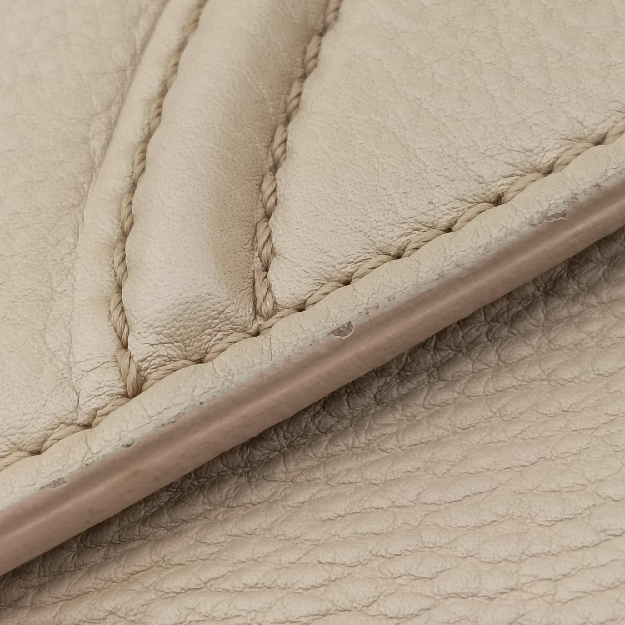 Pre-owned Celine Luggage Small Square Phantom Beige Leather  handbag | stylenewstar