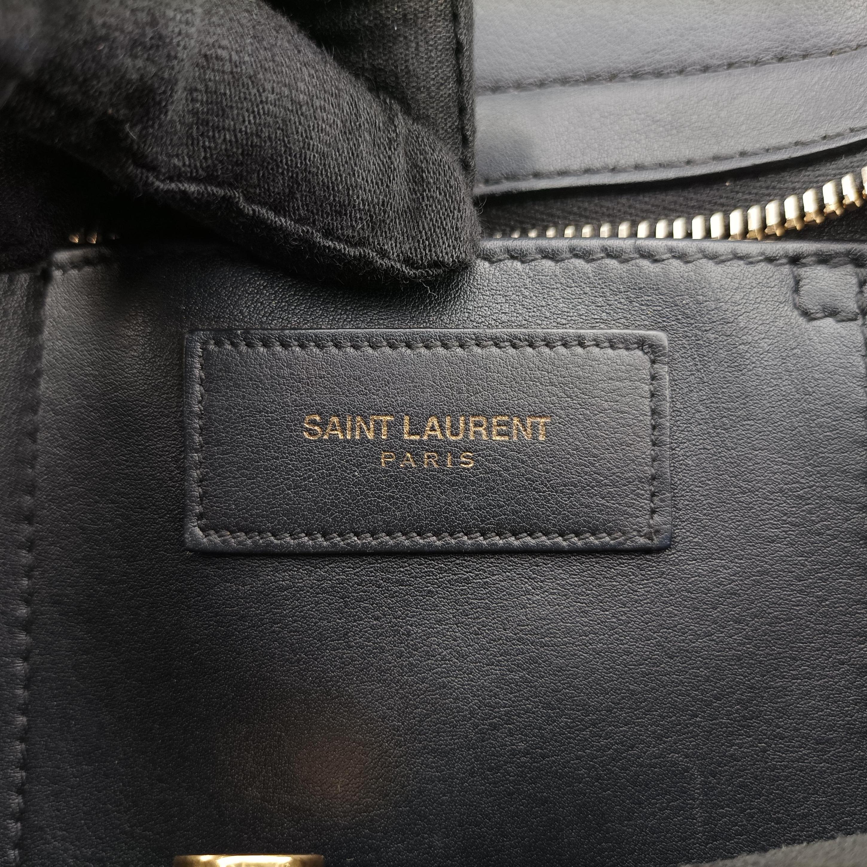 Vintage Yves Saint Laurent Y Ligne Petit Cabas Black Leather 311210 shoulderbag | stylenewstar
