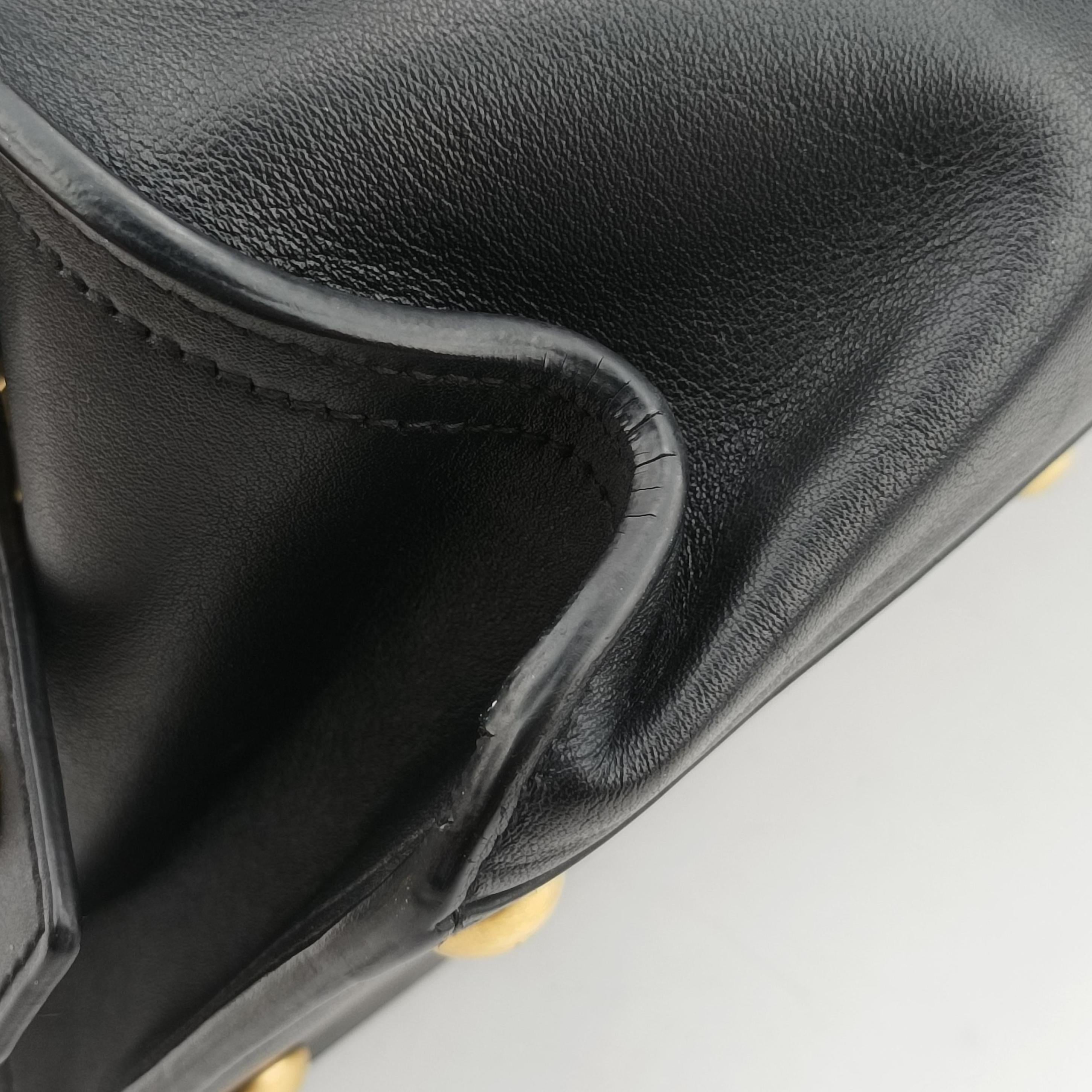 Vintage Yves Saint Laurent Y Ligne Petit Cabas Black Leather 311210 shoulderbag | stylenewstar