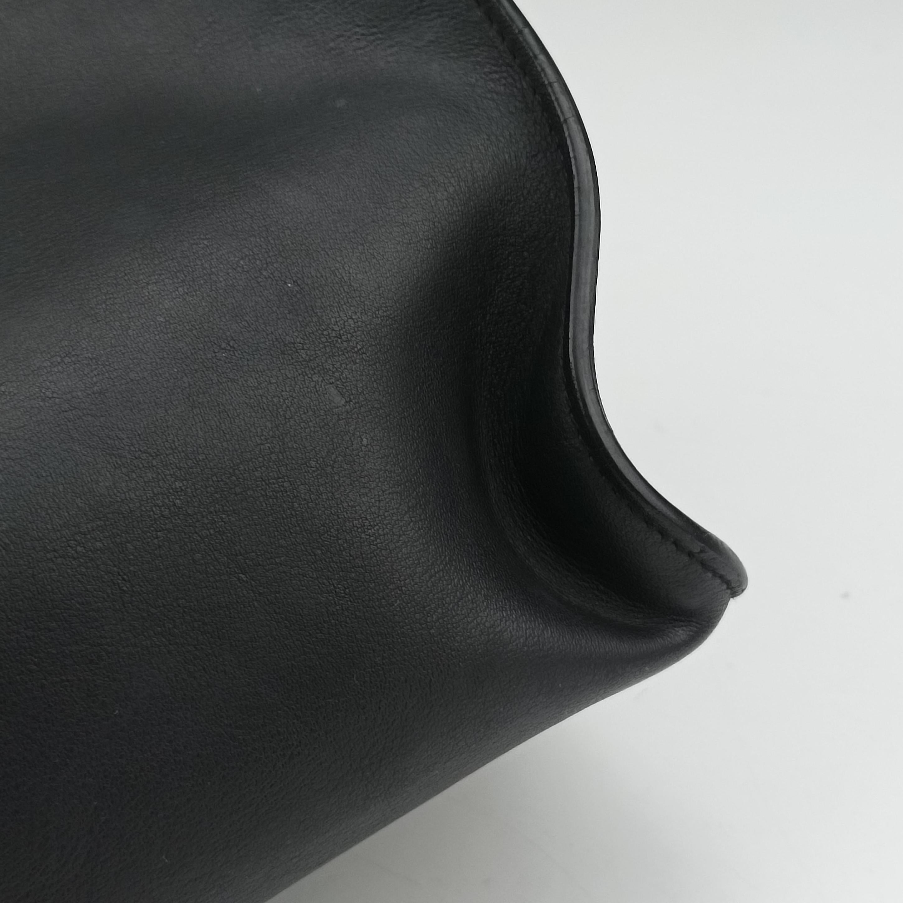 Vintage Yves Saint Laurent Y Ligne Petit Cabas Black Leather 311210 shoulderbag | stylenewstar